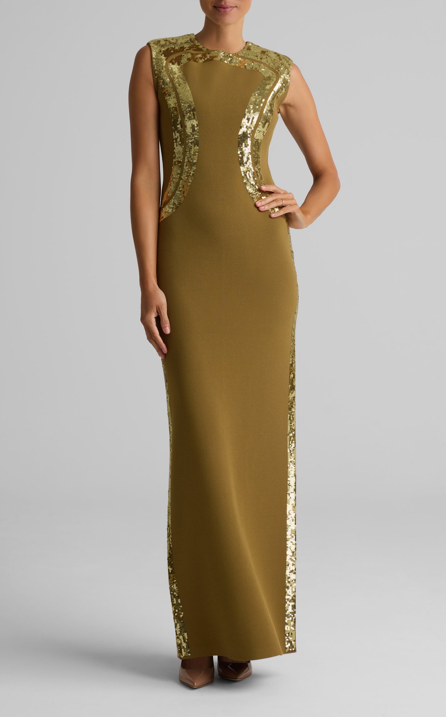 Sequin Detail Gown