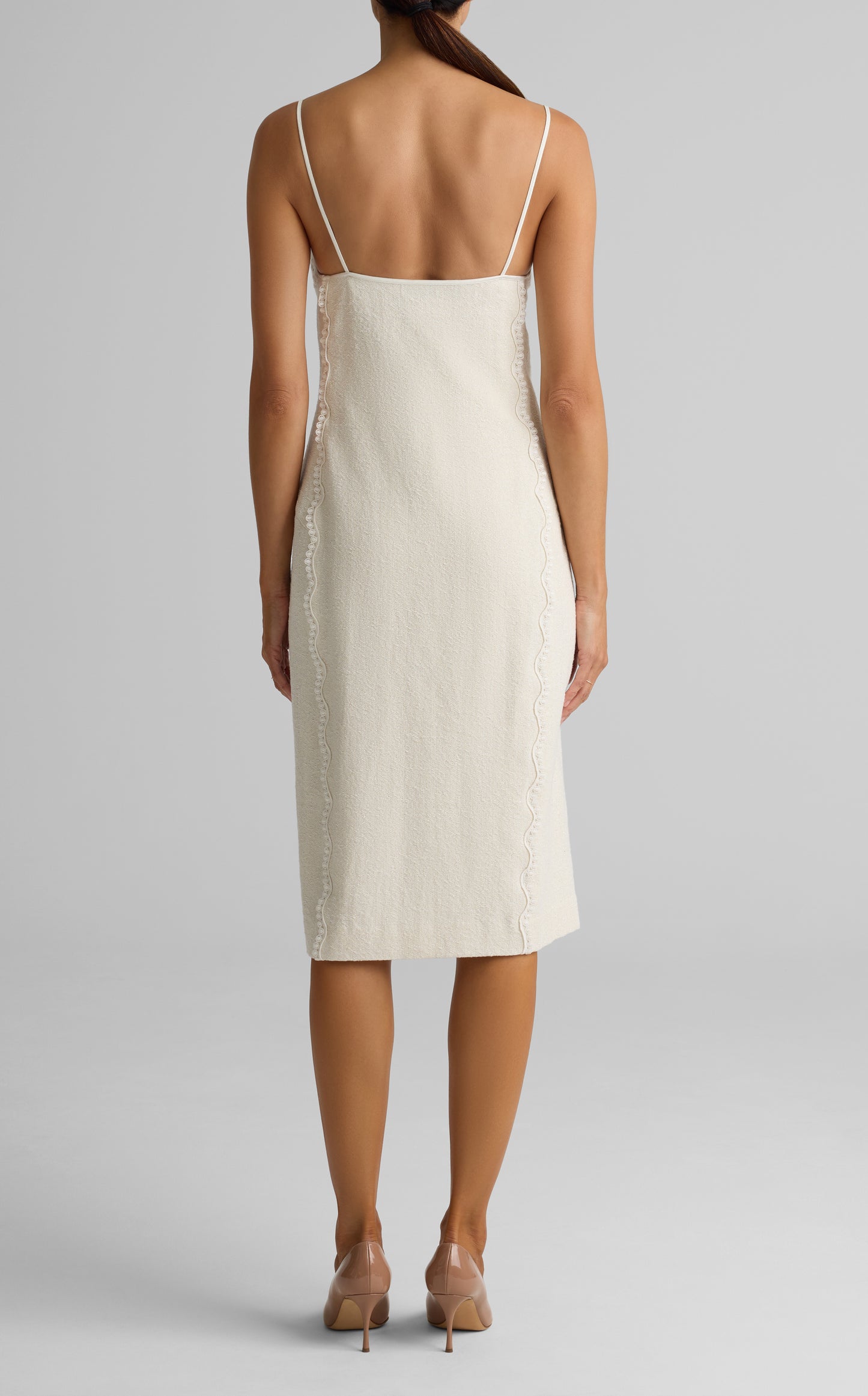 Mixed Media Slip Dress