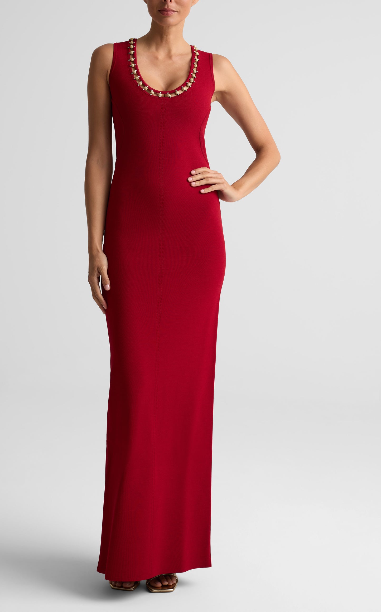 Embellished Milano Knit Gown