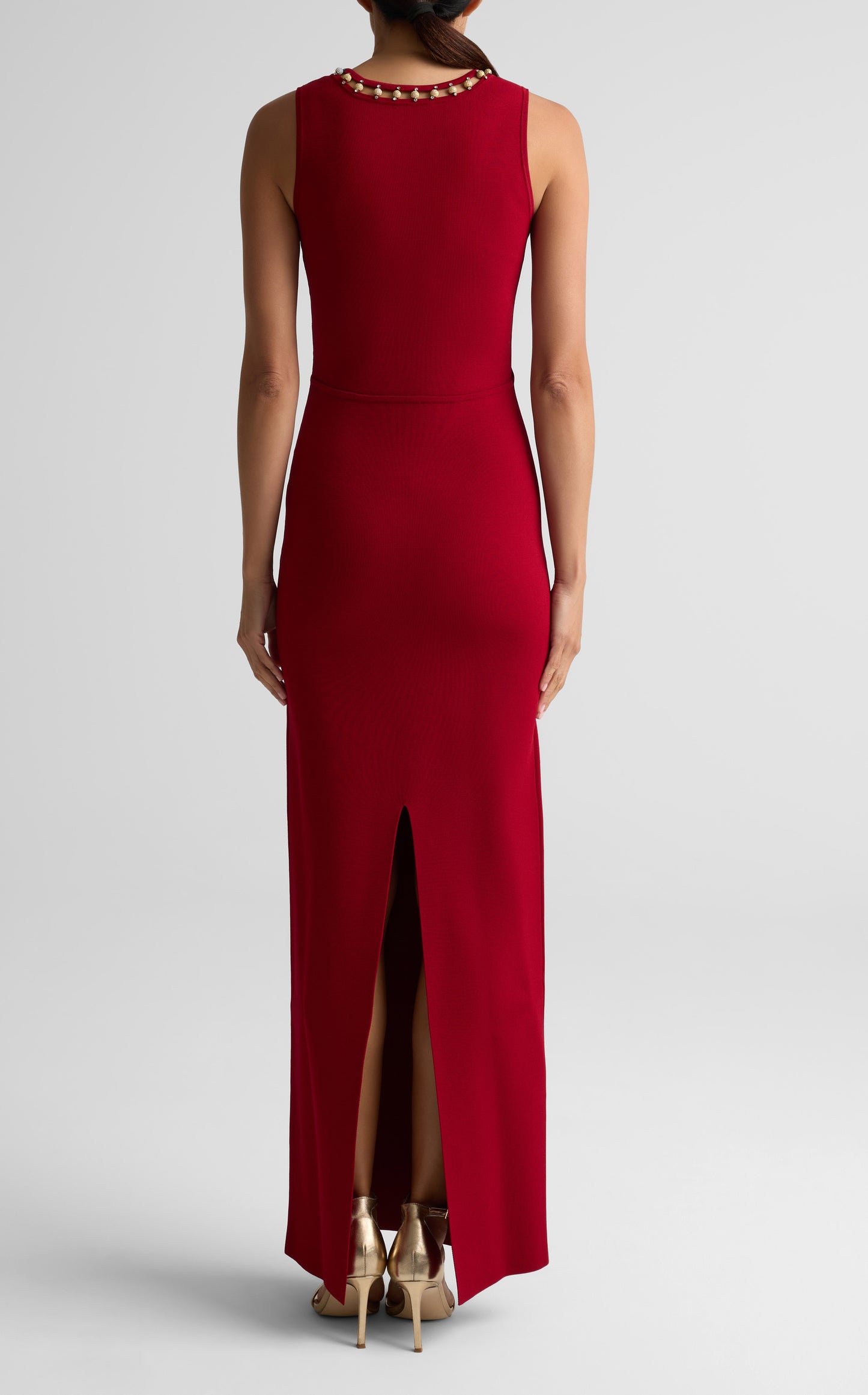 Embellished Milano Knit Gown