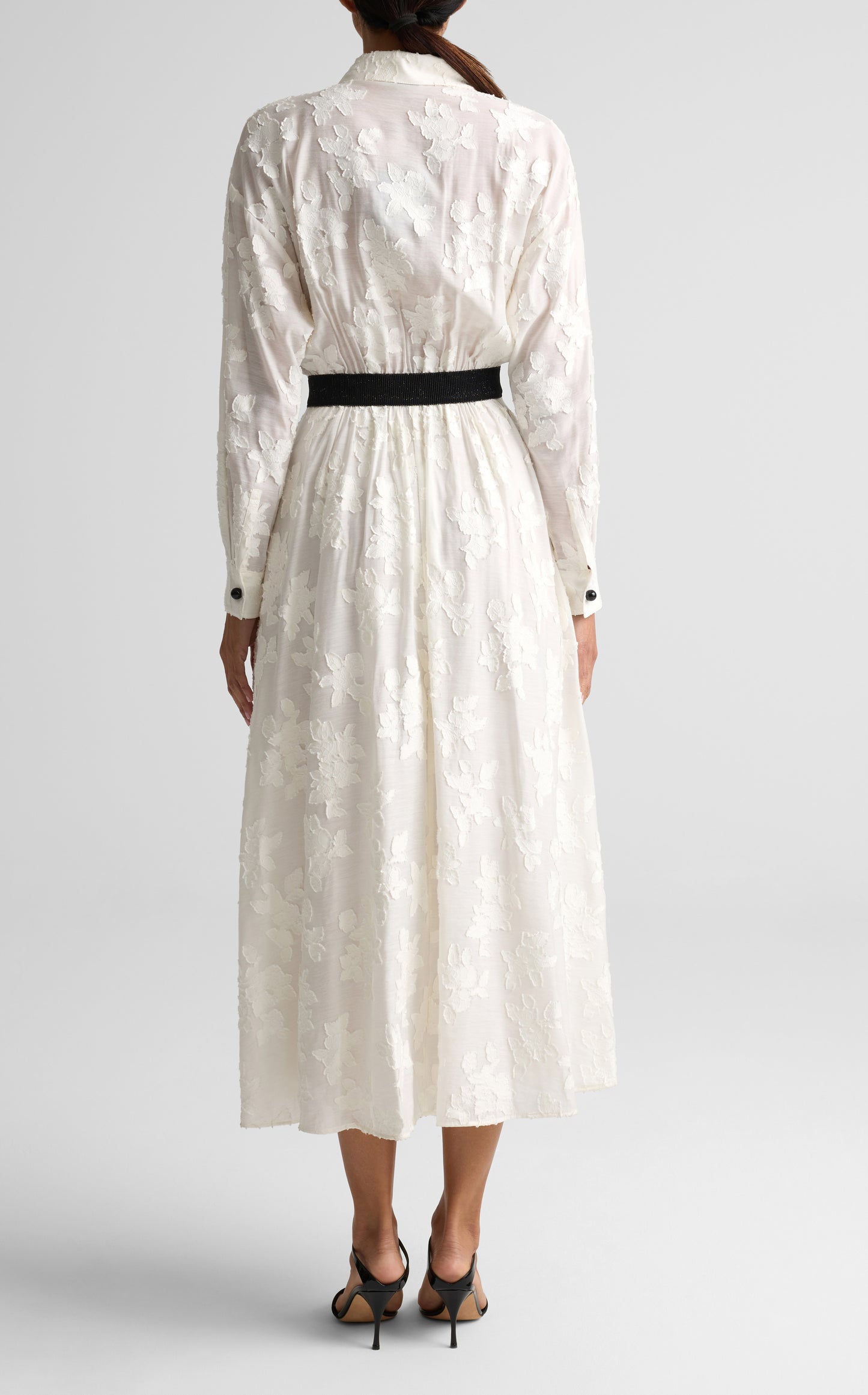 Italian Floral Shirt Dress