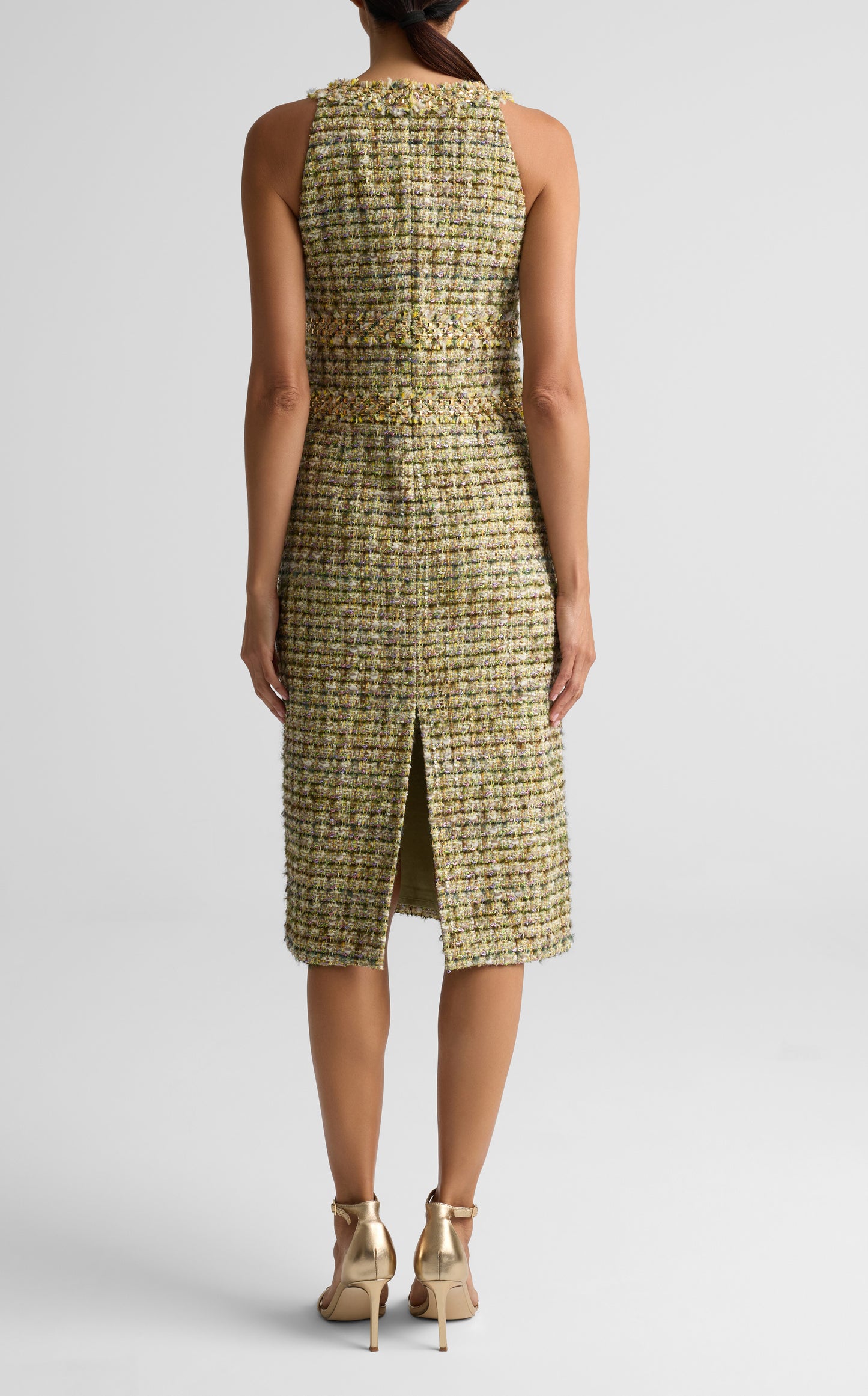 Metallic Tweed Dress