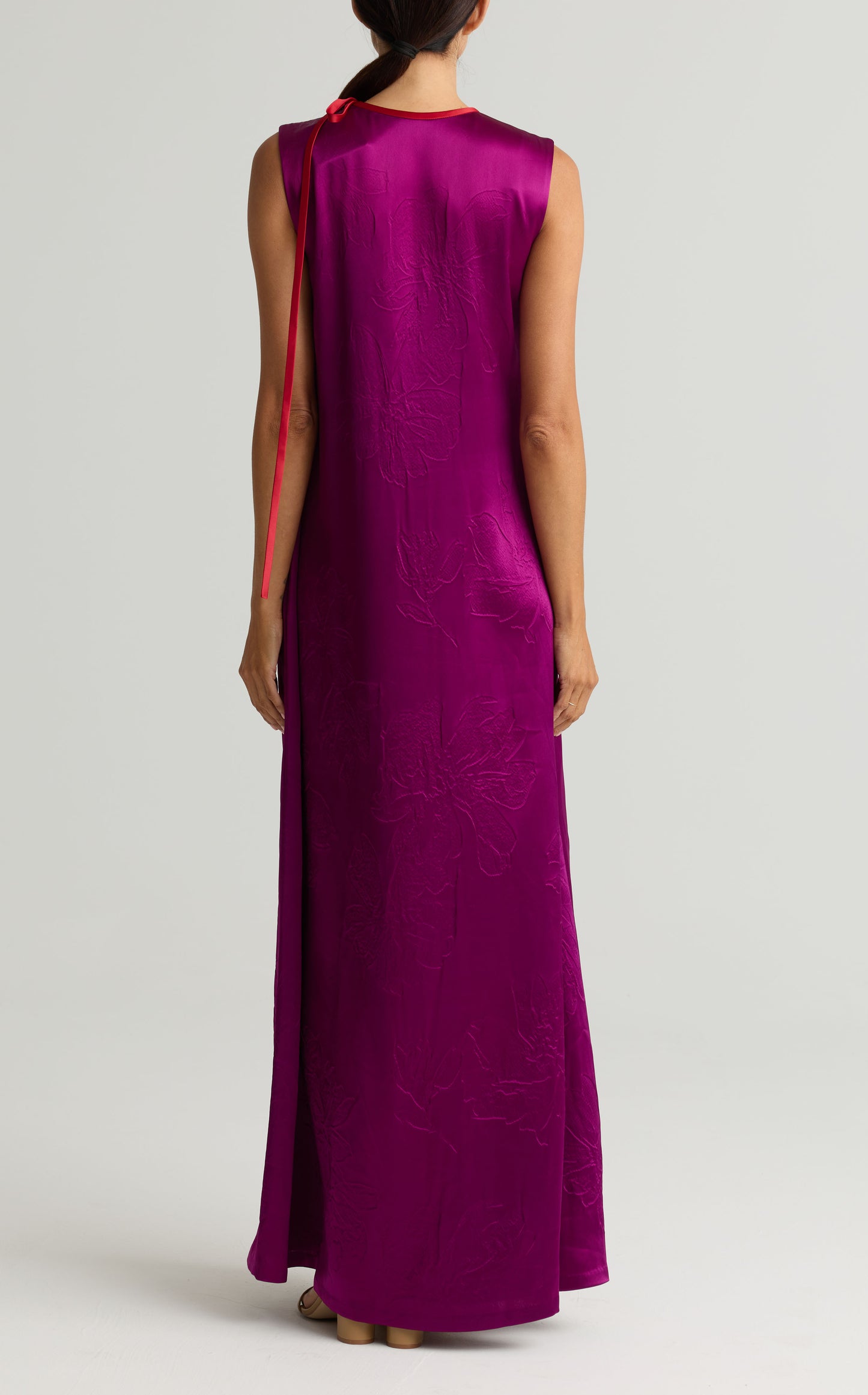 Embossed Floral Gown