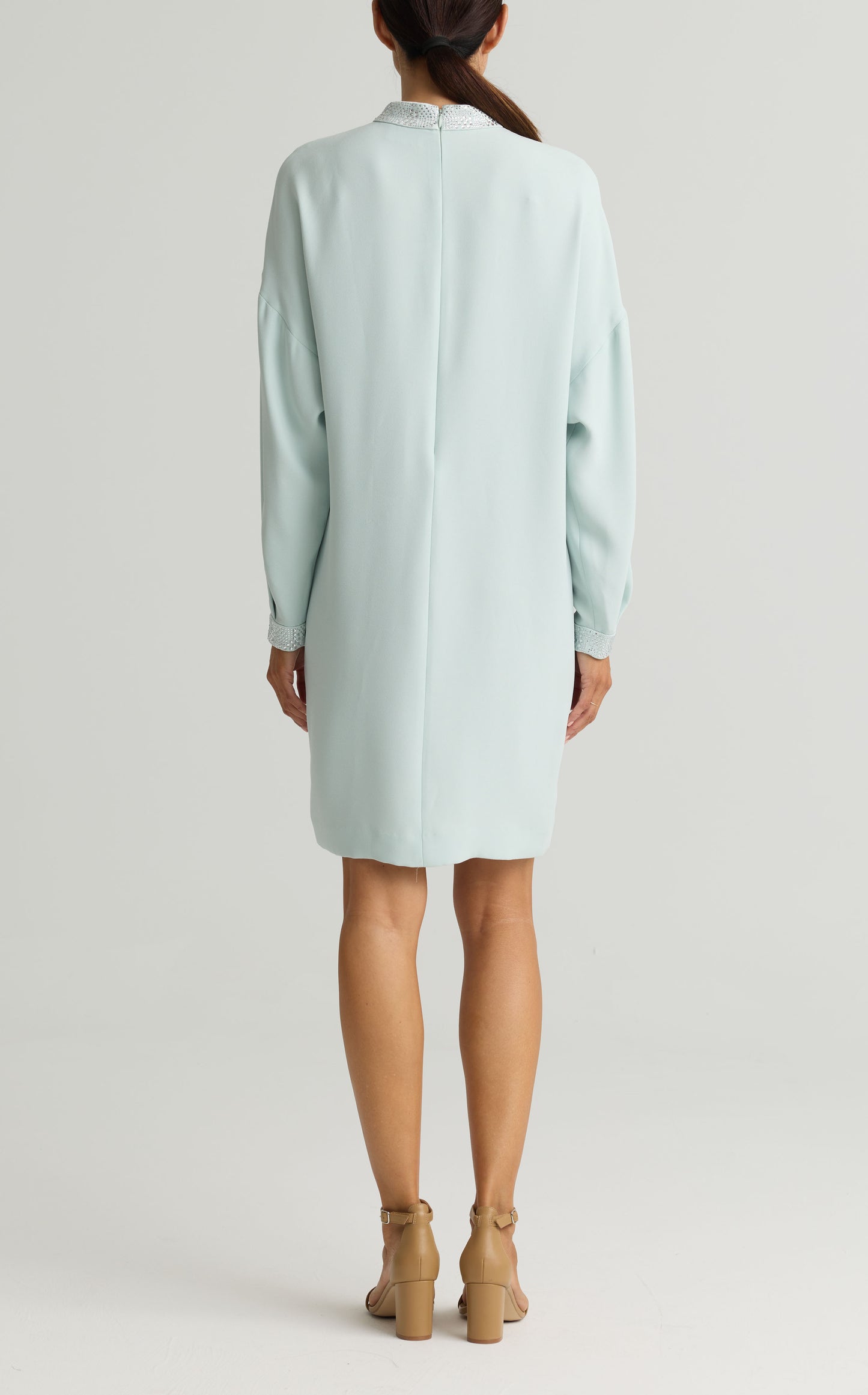 Satin Trim Dress