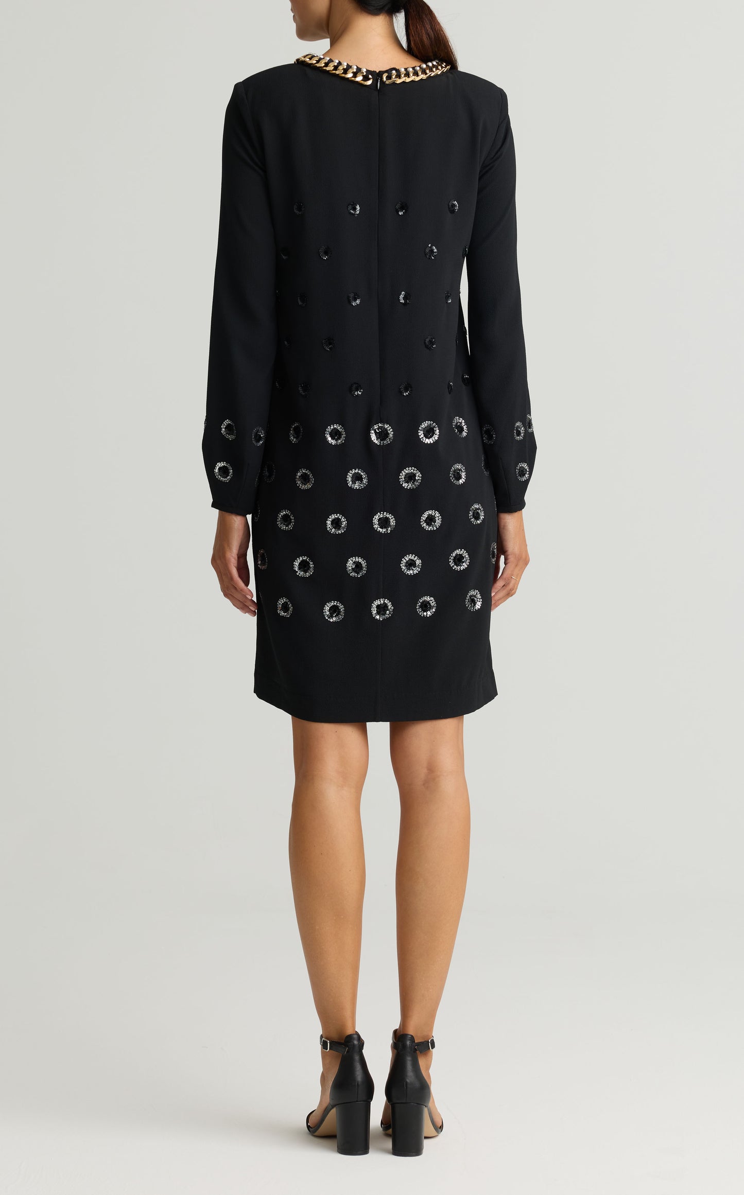 Embellished Polka Dot Dress