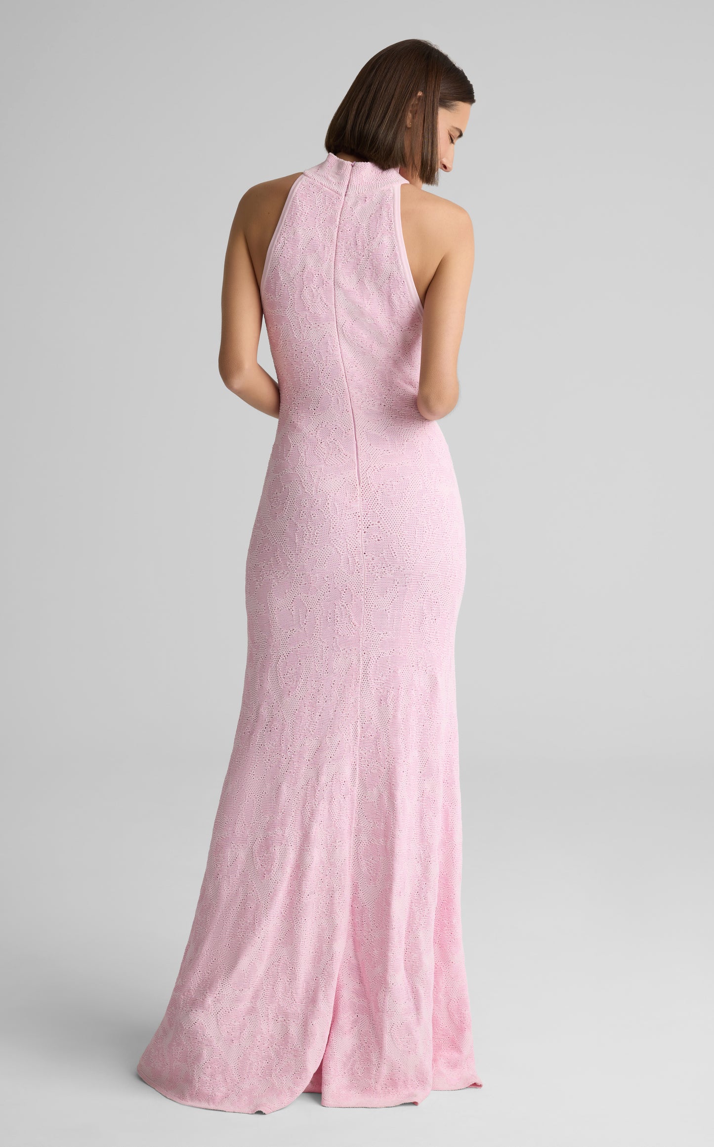 Elodie Gown in Floral Jacquard Knit
