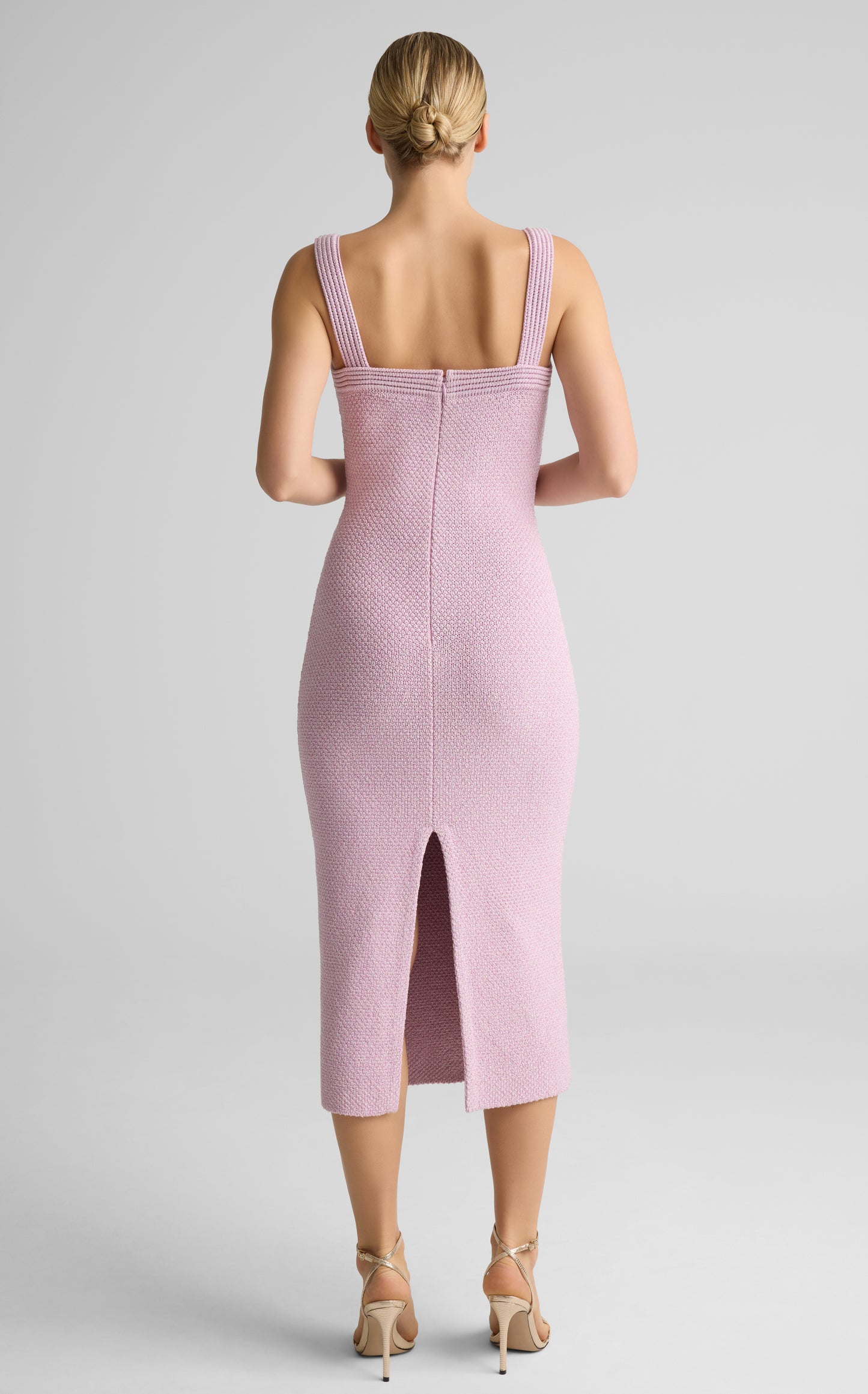 Juliette Dress In Metallic Mouliné Knit