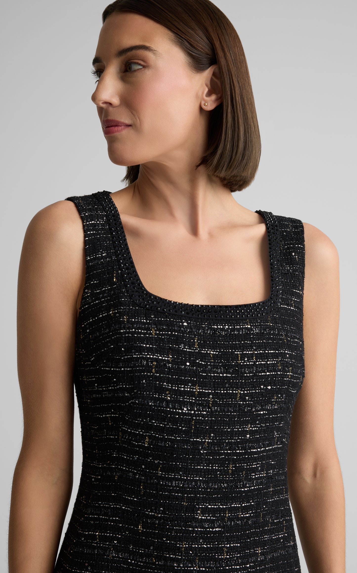 Camille Dress in Cannes Tweed