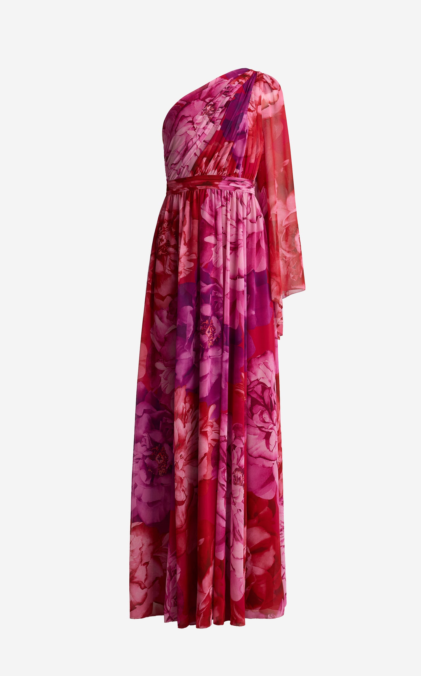 Paloma Gown In Le Jardin Print Georgette