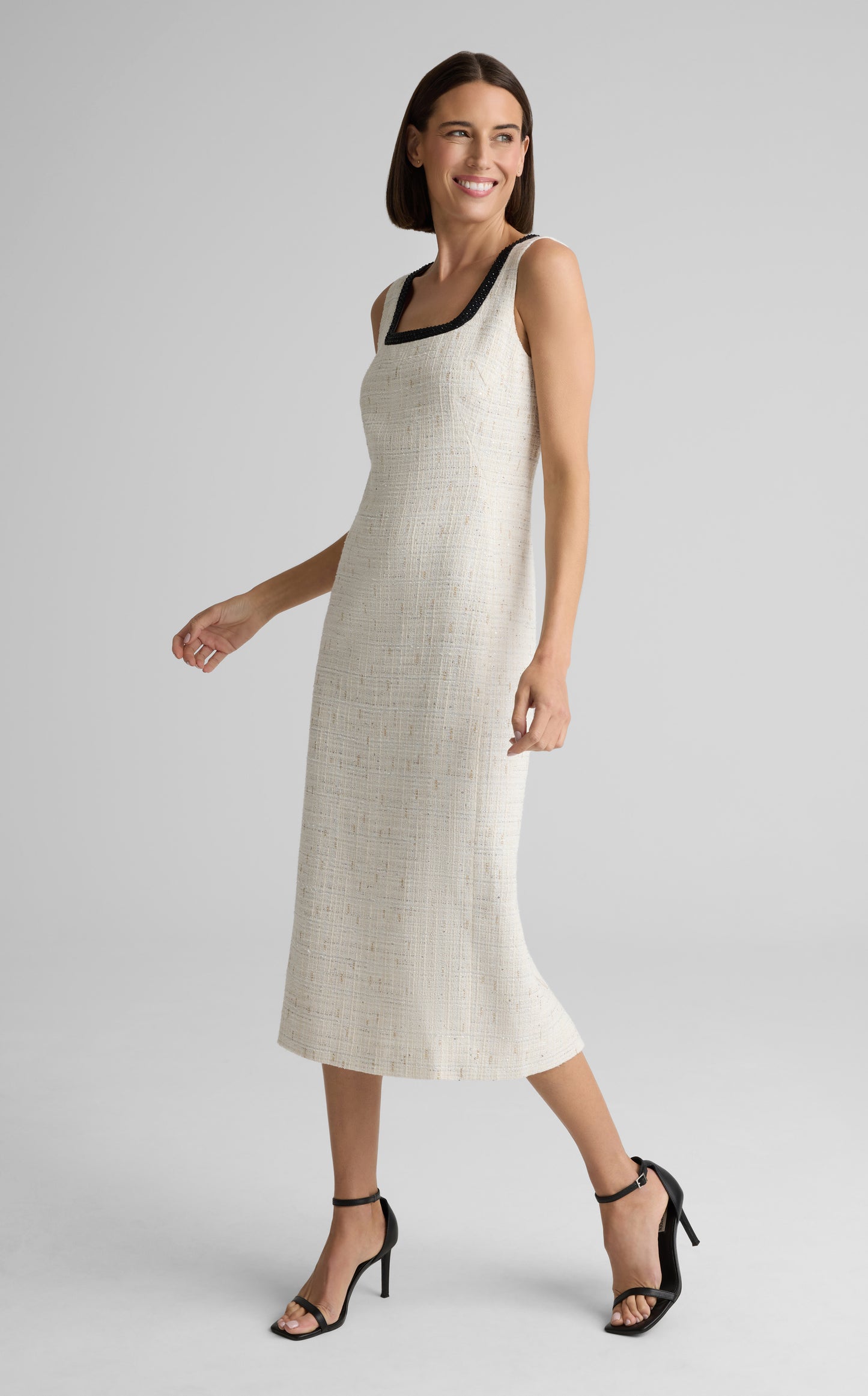 Camille Dress In Cannes Tweed