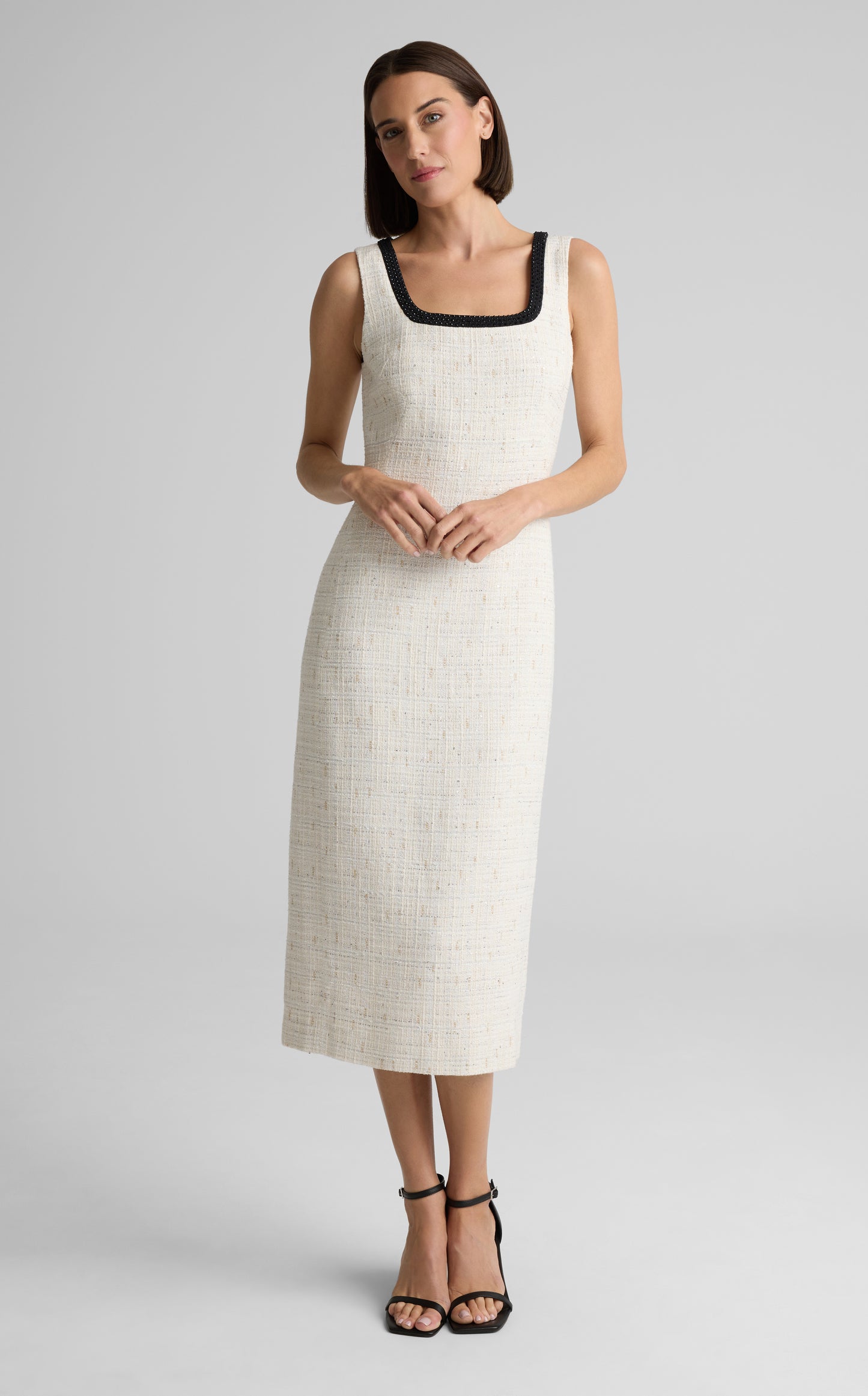 Camille Dress In Cannes Tweed