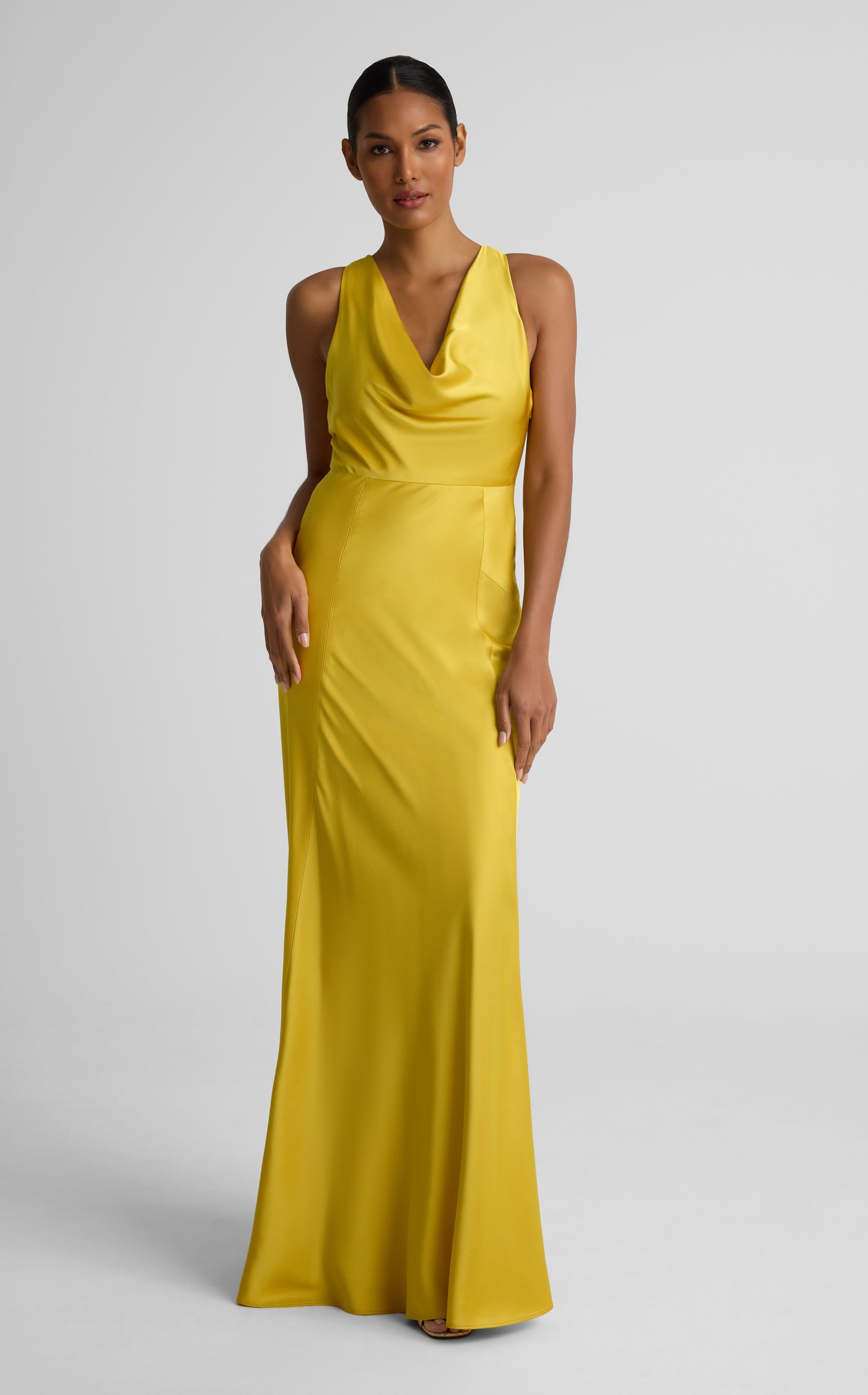 Andrea Gown In Liquid Satin