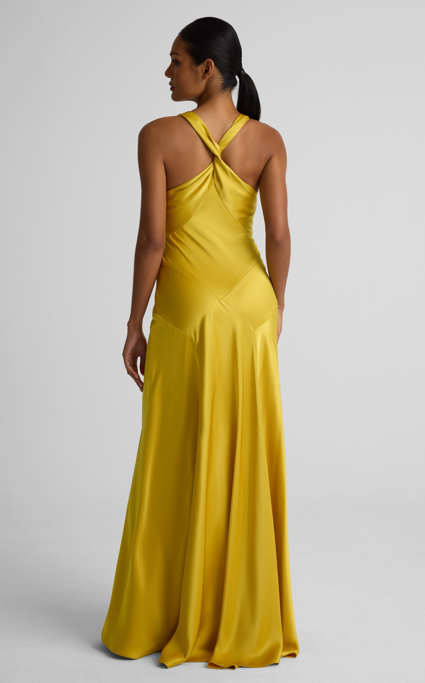 Andrea Gown In Liquid Satin