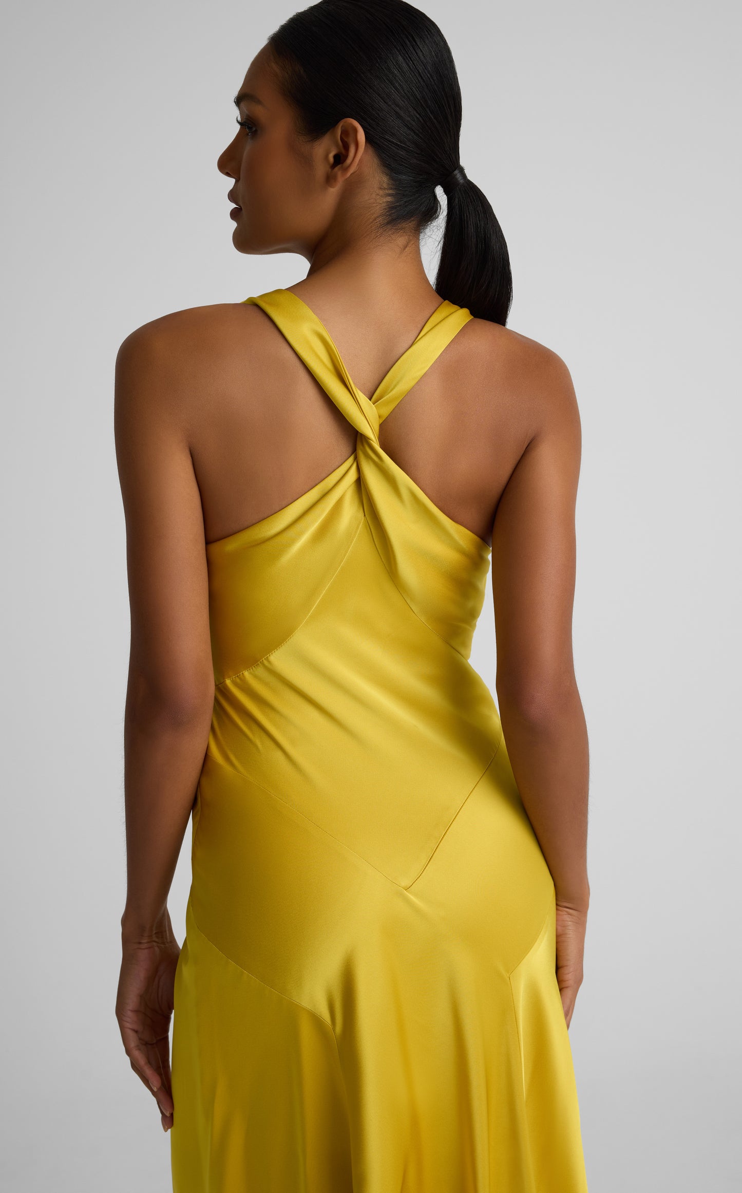 Andrea Gown In Liquid Satin