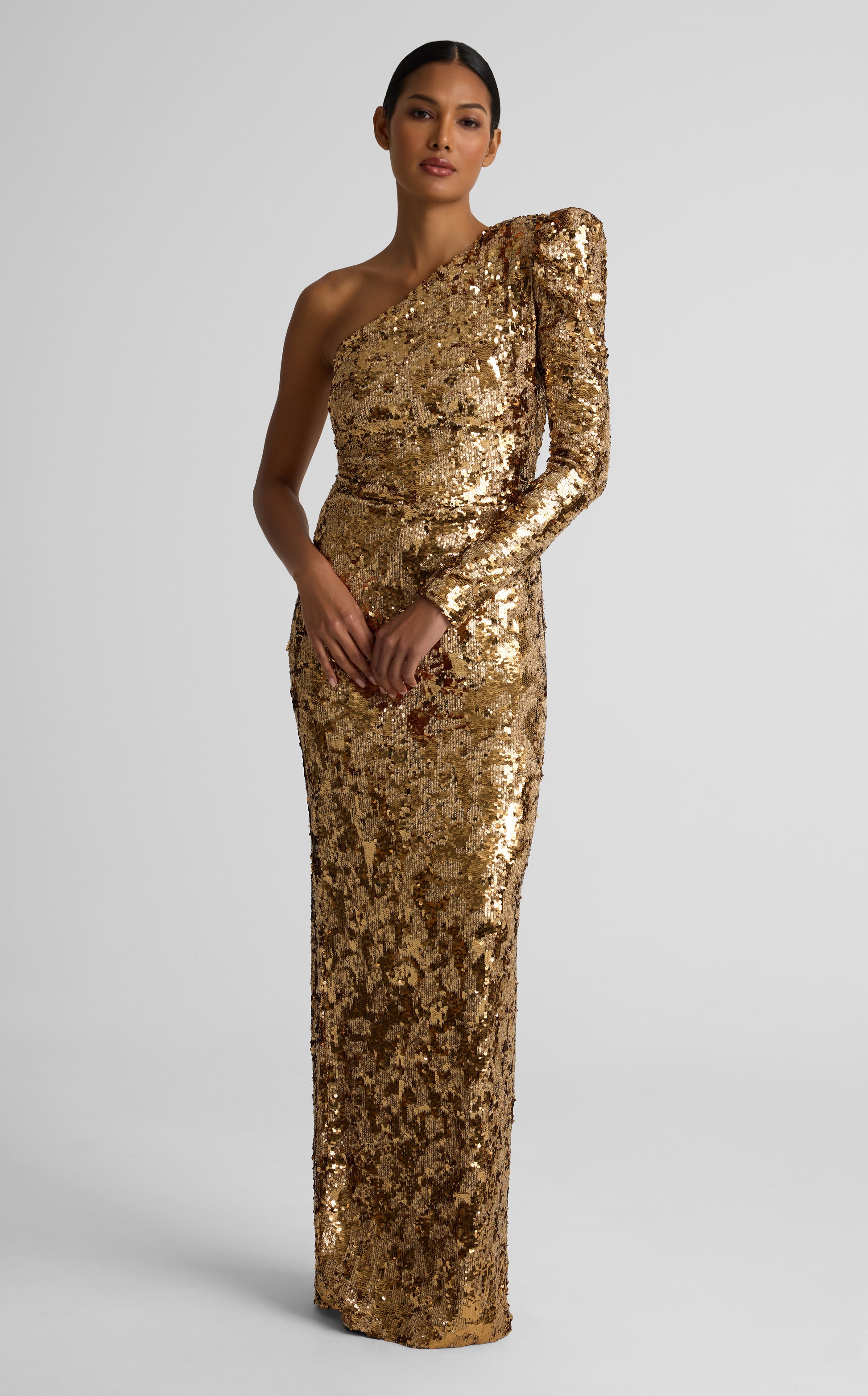 Sabrina Gown In Stretch Sequin Knit | St. John Knits Sabrina Gown In Stretch Sequin Knit | St. John Knits