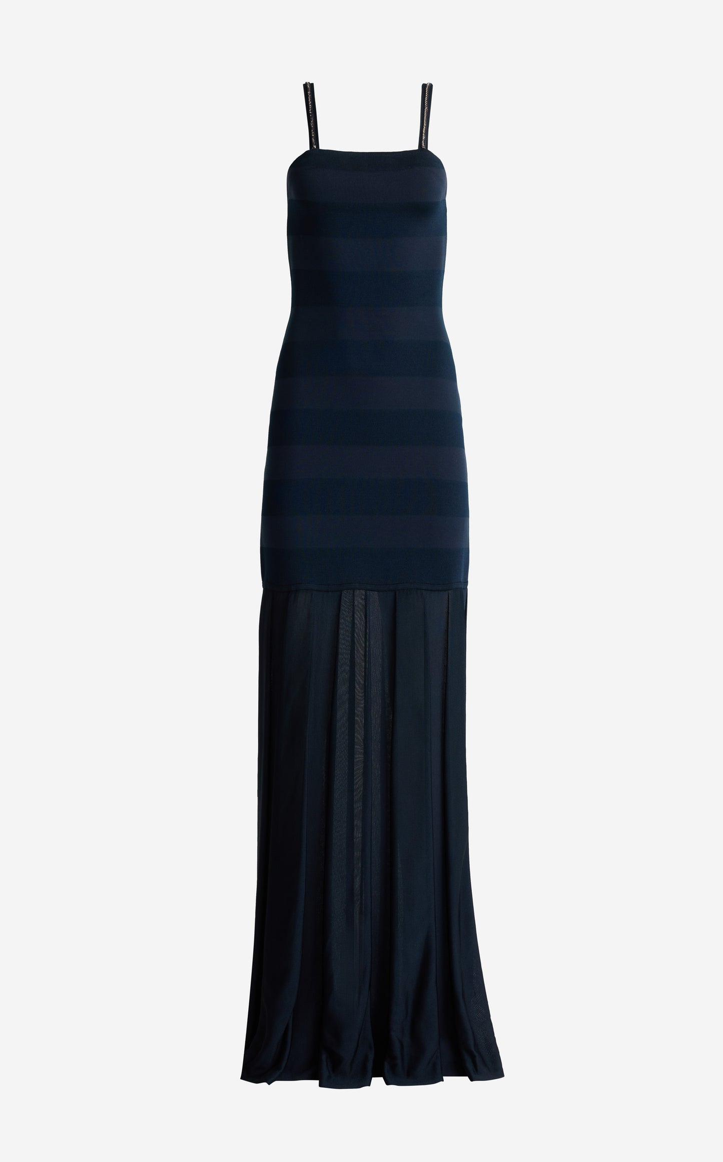 Irene Gown In Shadow Stripe Knit