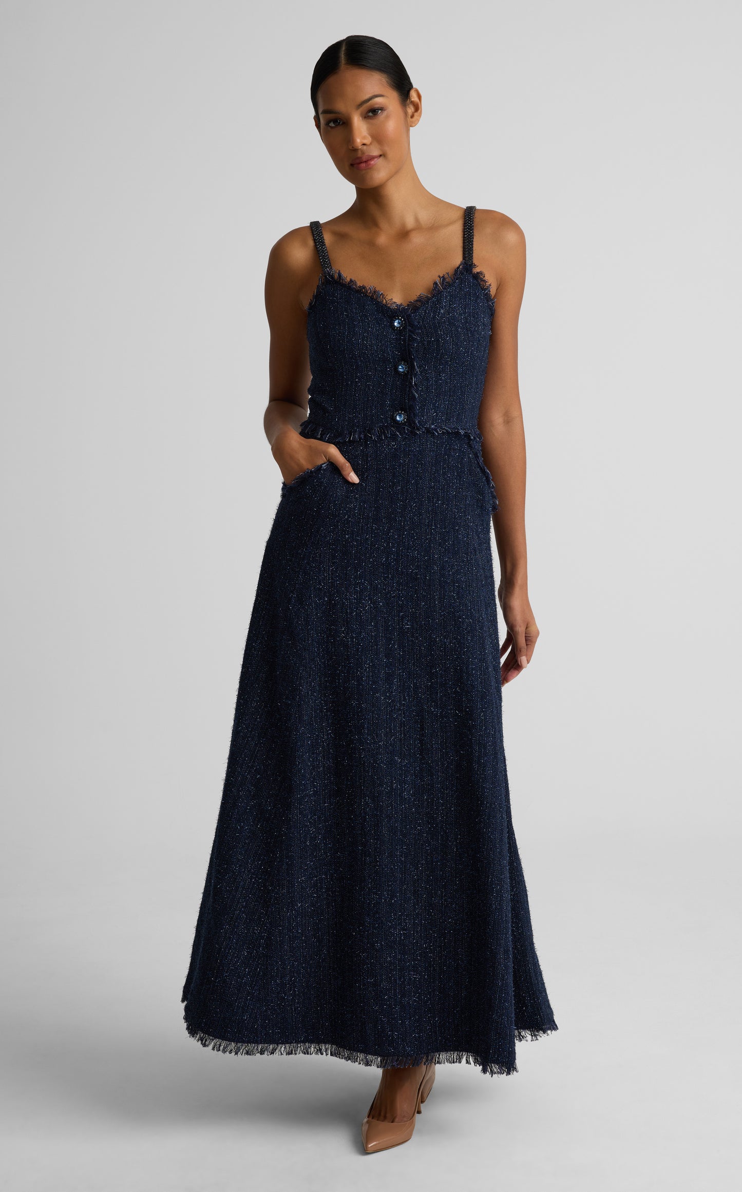 Sarahi Dress In Starlight Tweed