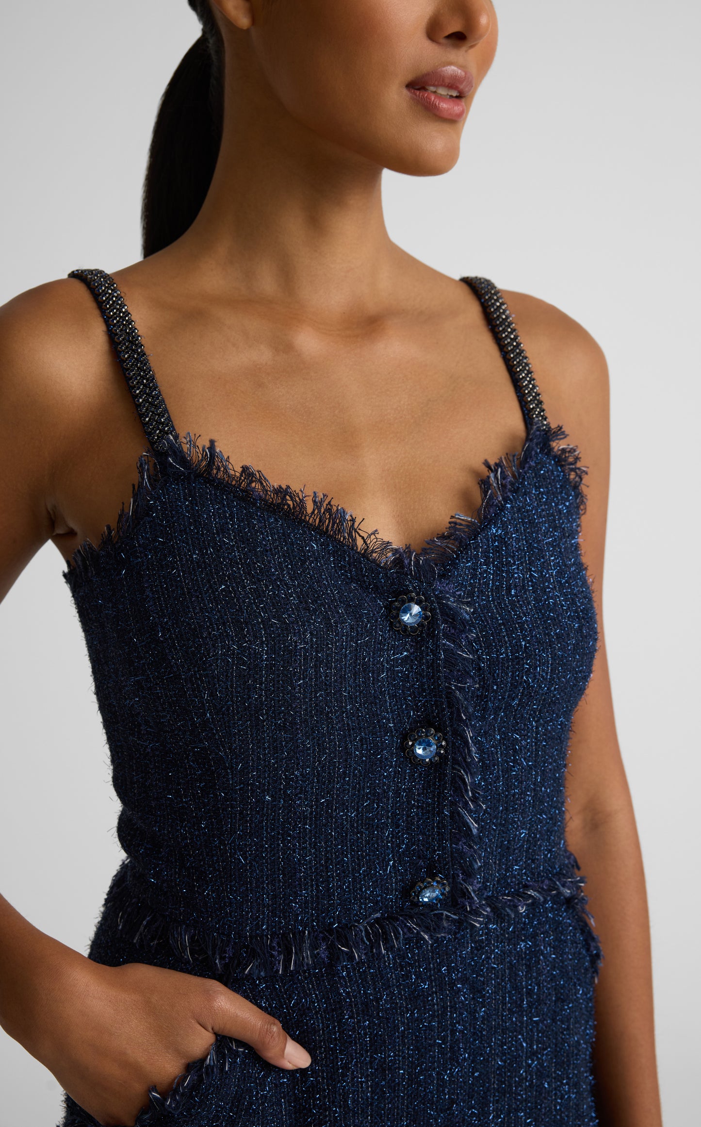 Sarahi Dress In Starlight Tweed