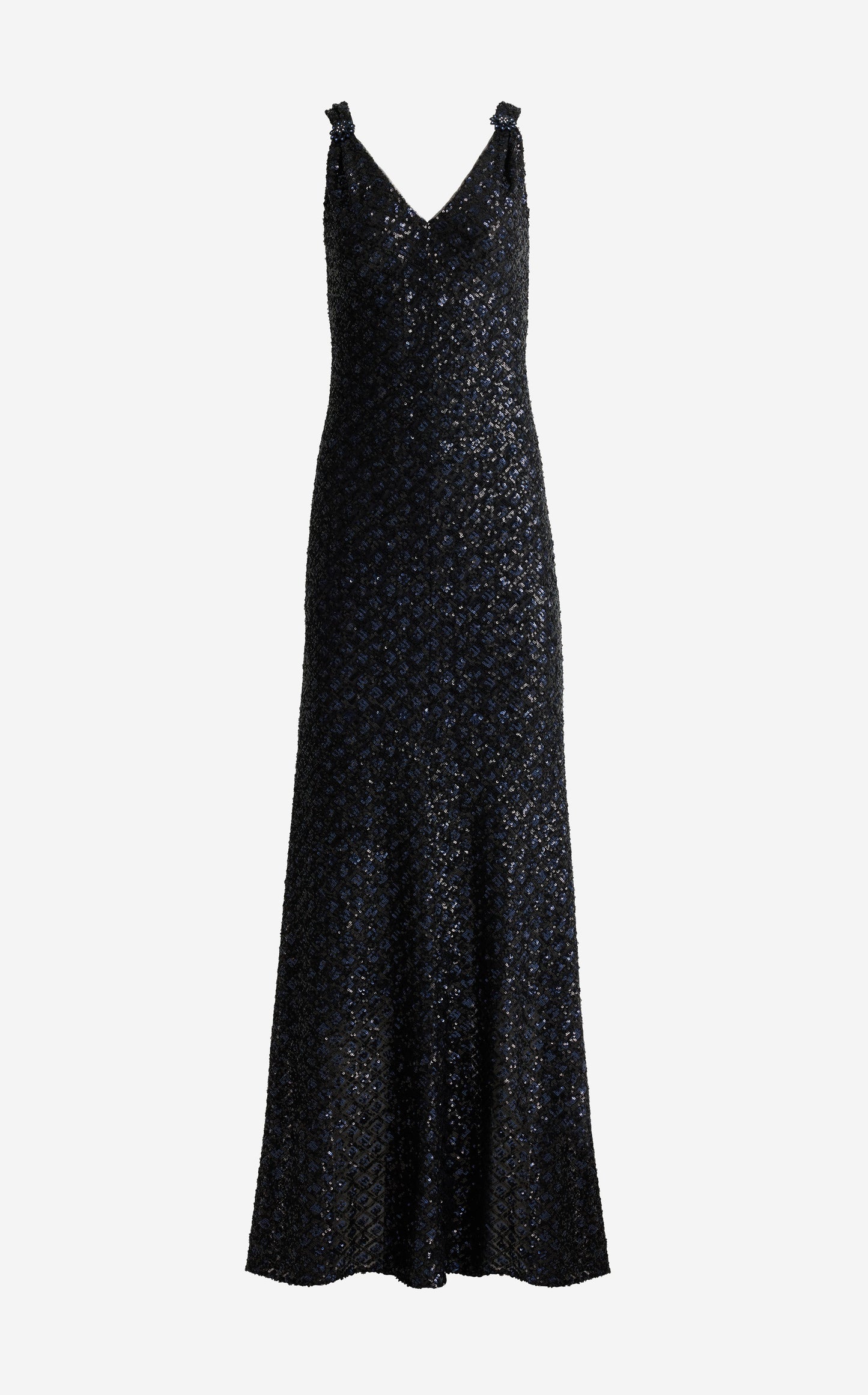 Wendy Gown In Geo Sequin Embroidered Tulle