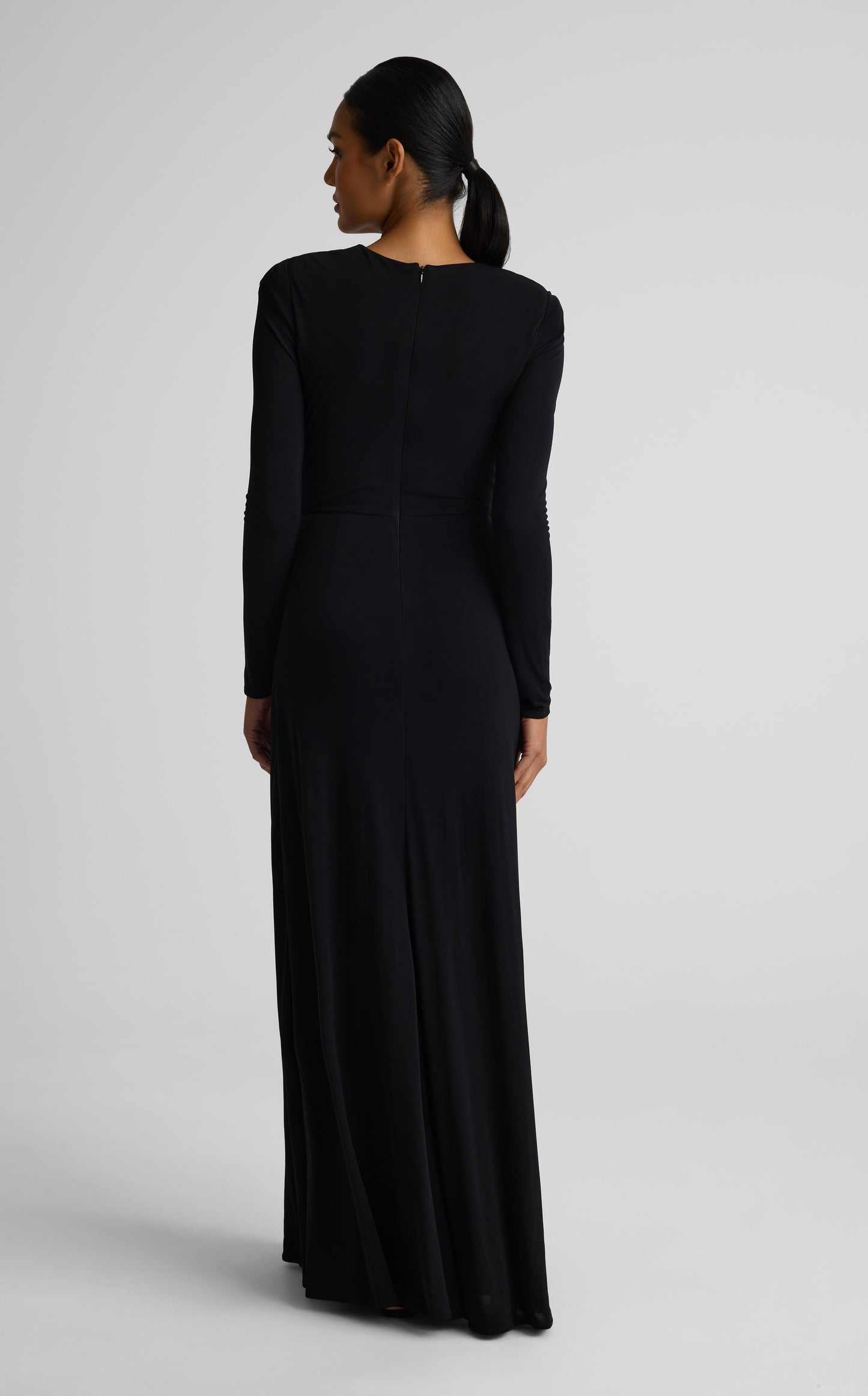 Dominique Gown In Matte Crepe Jersey