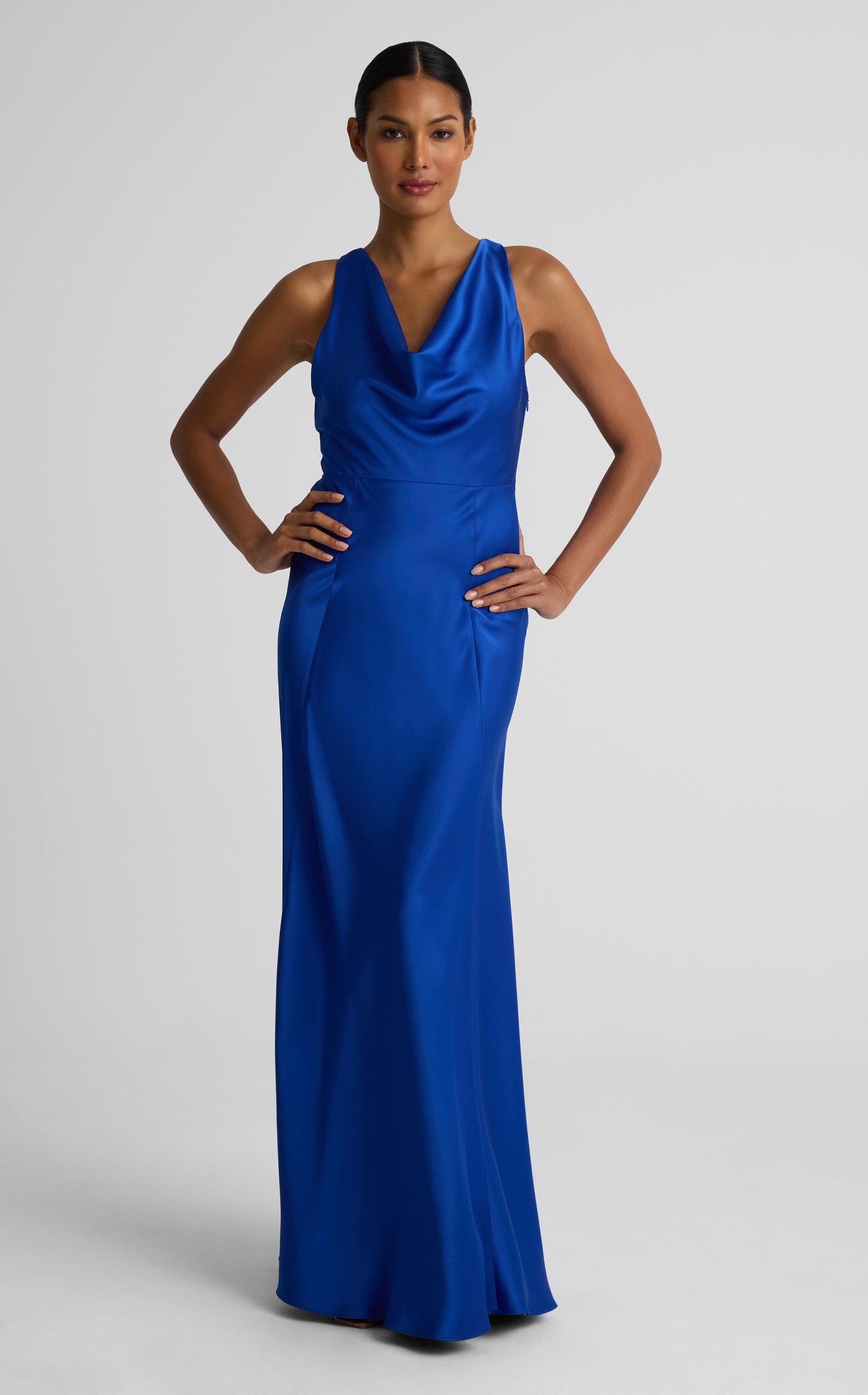 Andrea Gown In Liquid Satin
