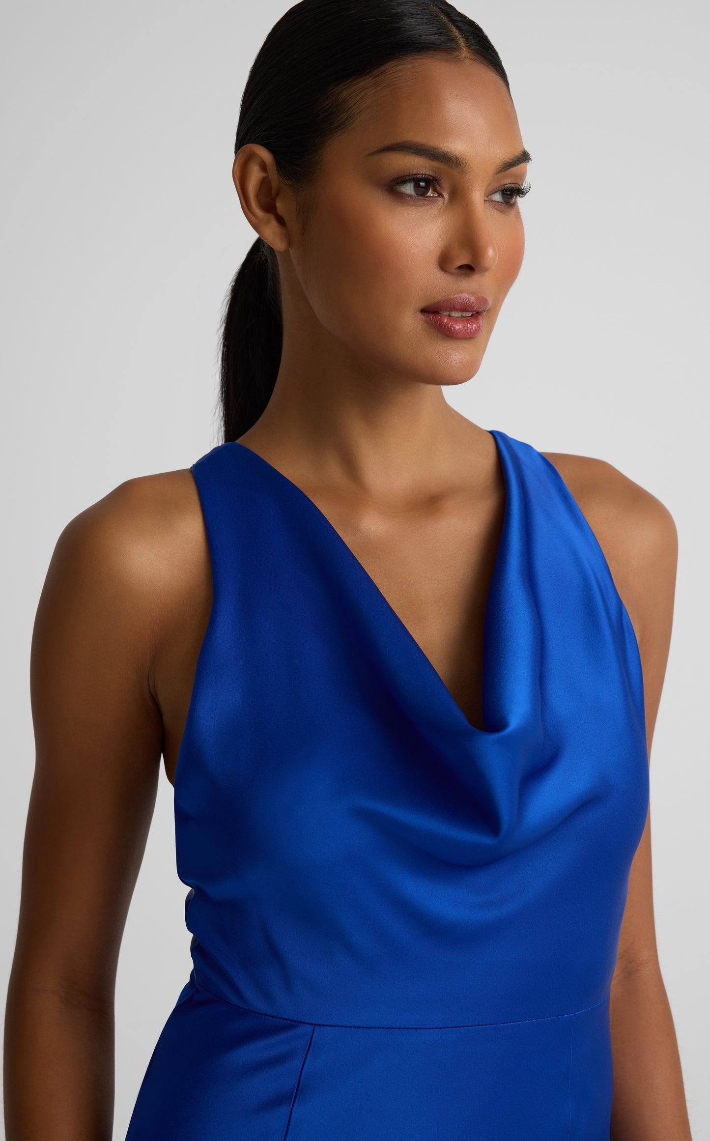 Andrea Gown In Liquid Satin