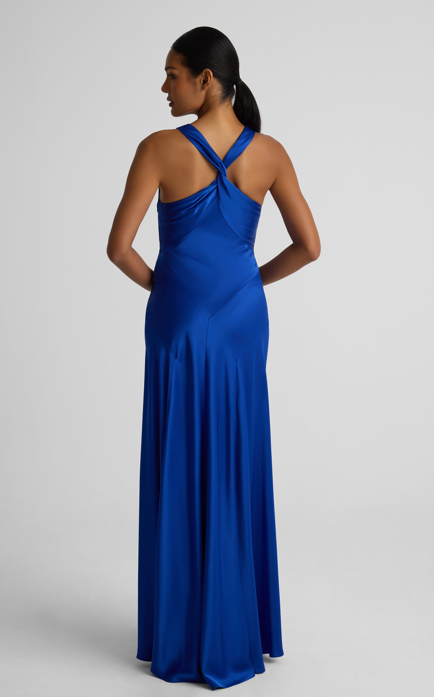 Andrea Gown In Liquid Satin