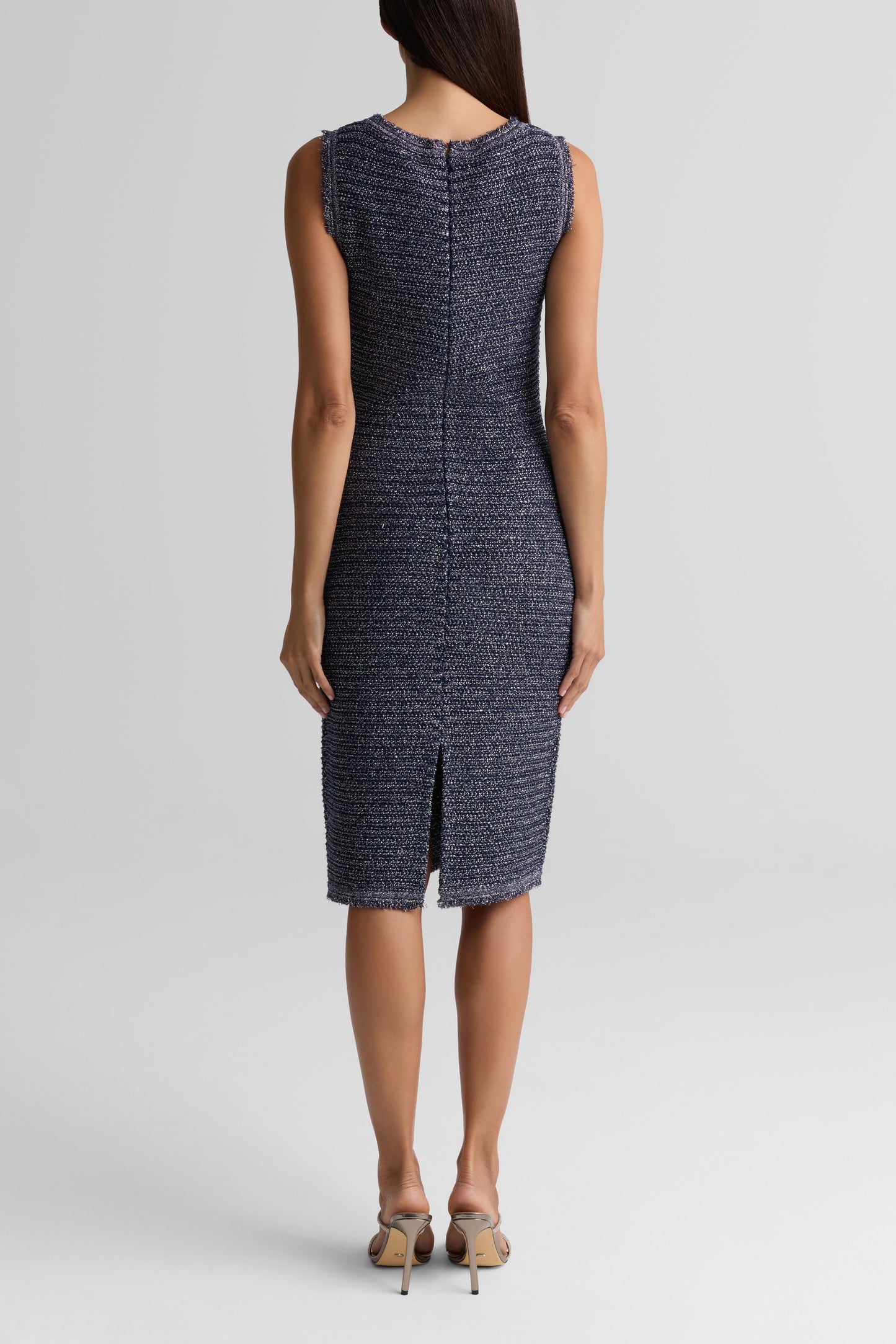 Textured Knit Tank Column Dress