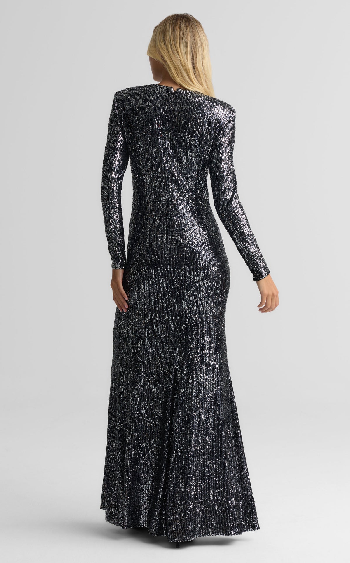 Gown In Stretch Paillettes