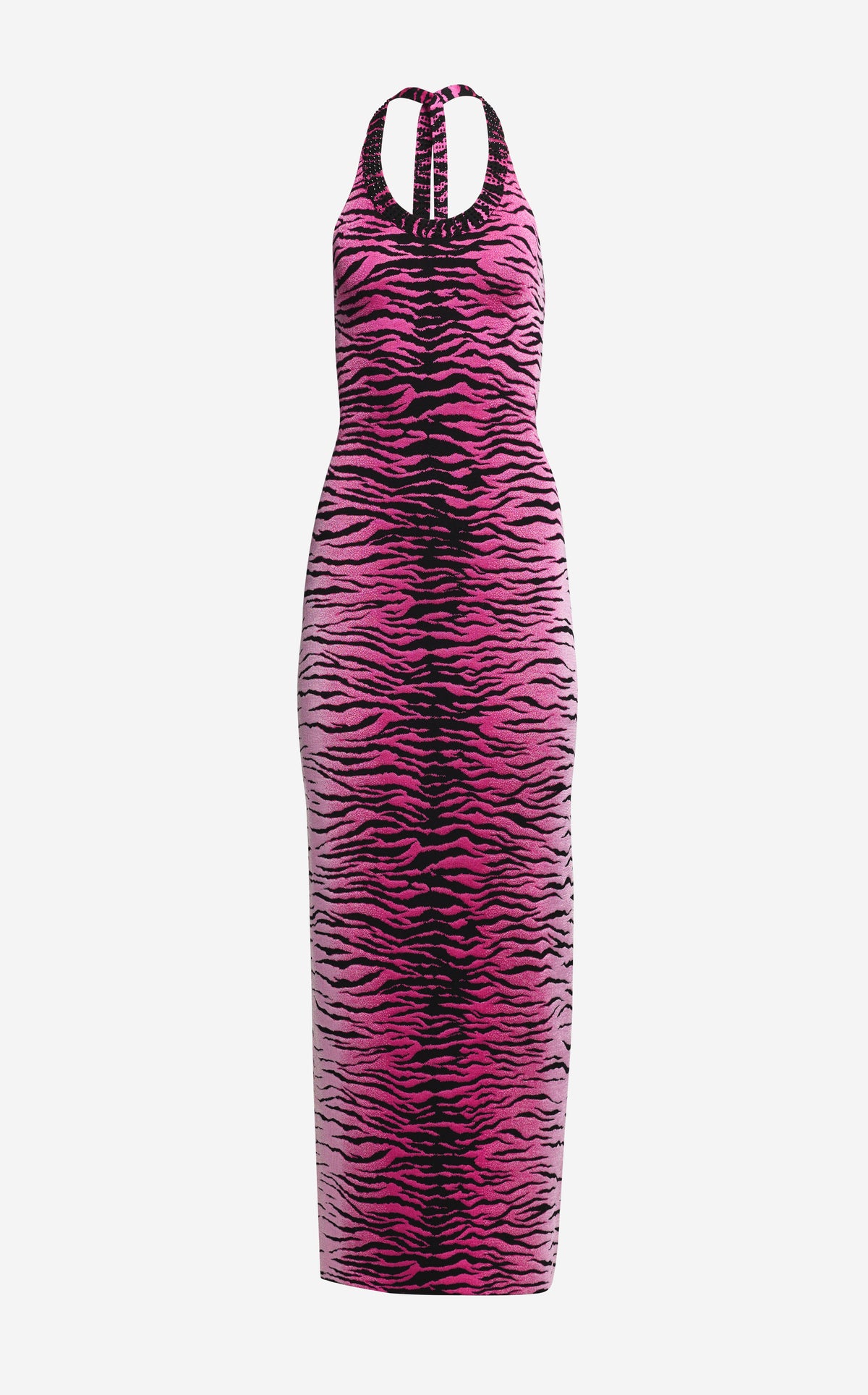 Gown in Tiger Jacquard
