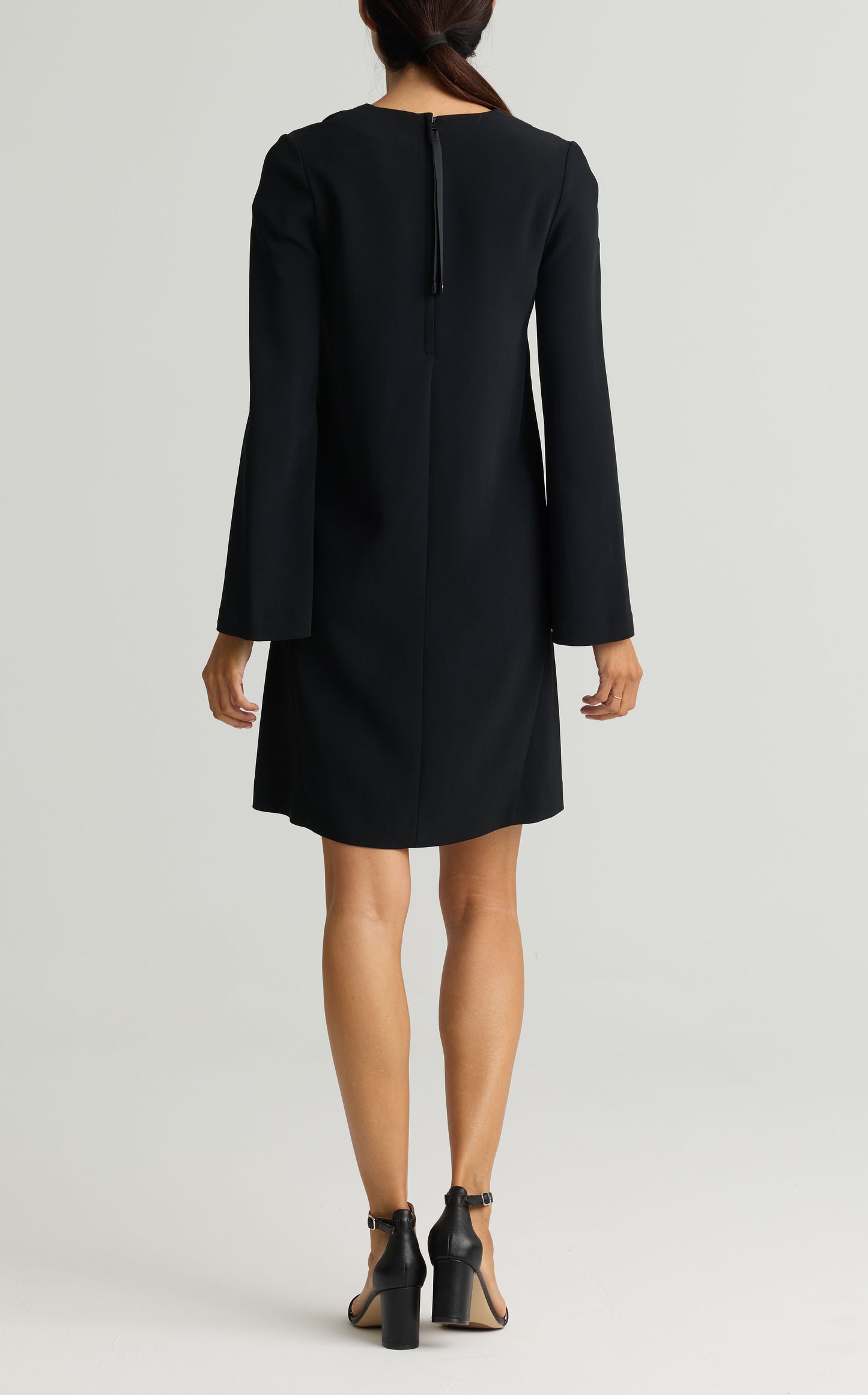 Bell Sleeve Cady Dress