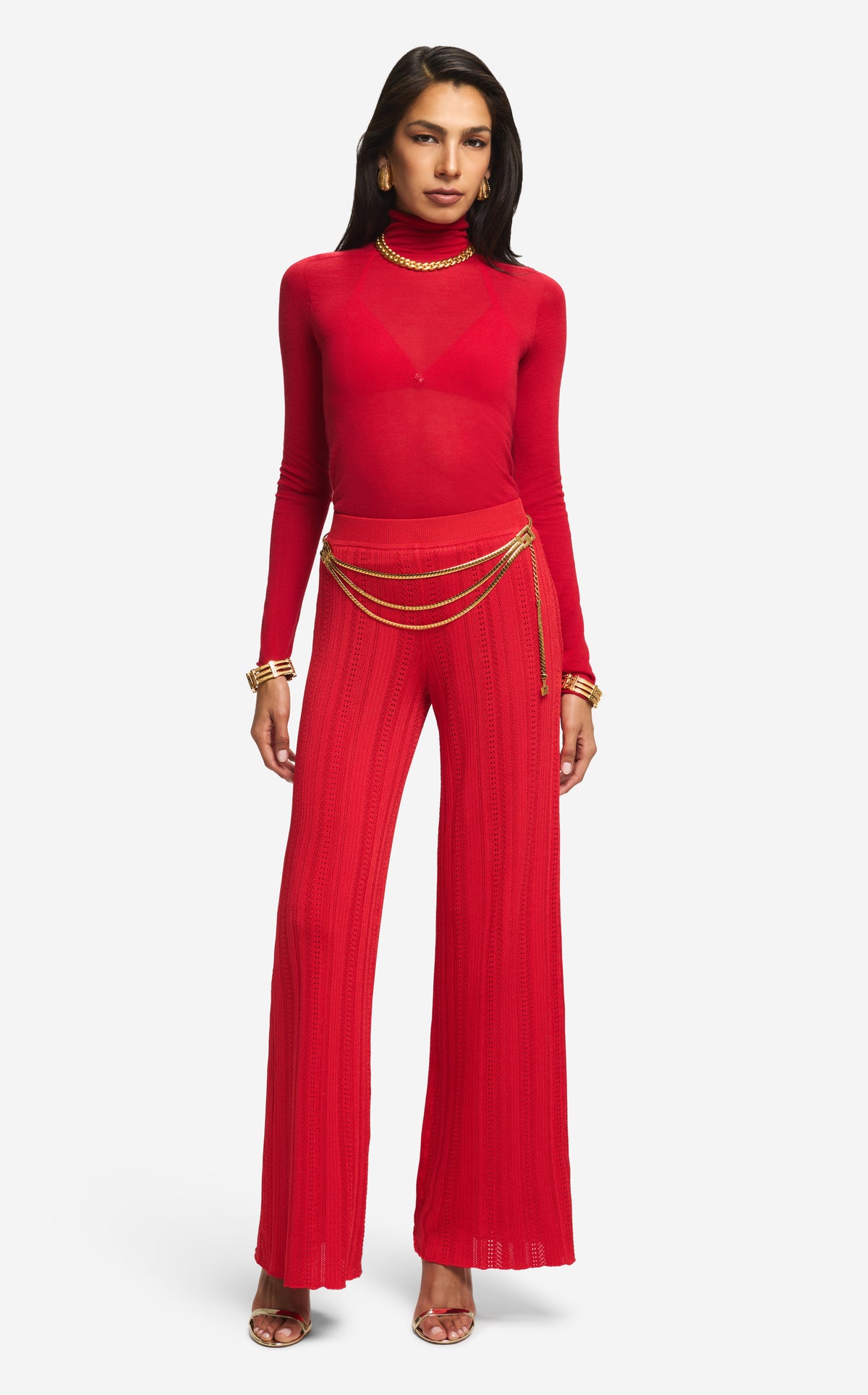 Turtleneck Sweater in Seamless Cashmere Knit