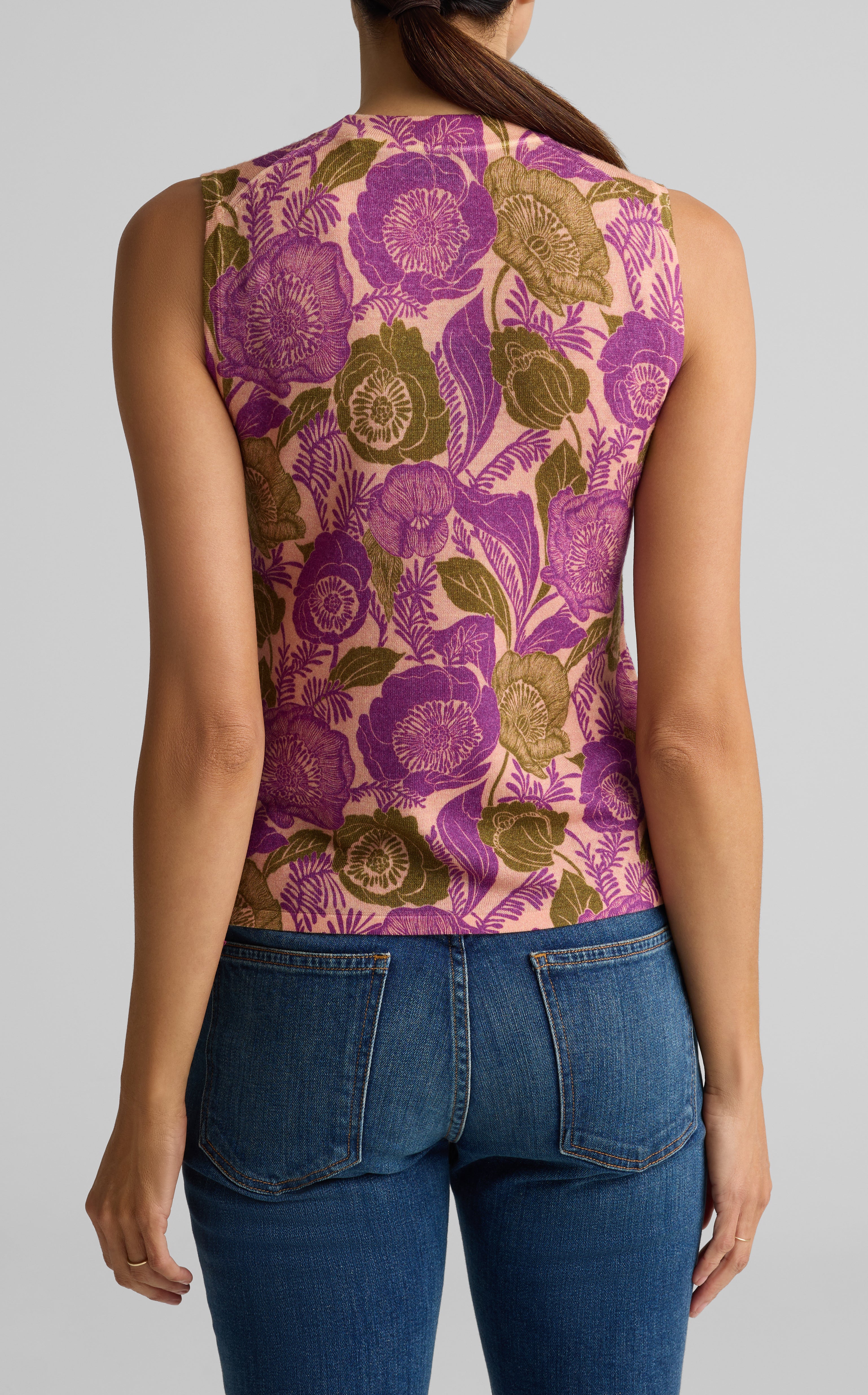 Poppy Print Knit Shell 2