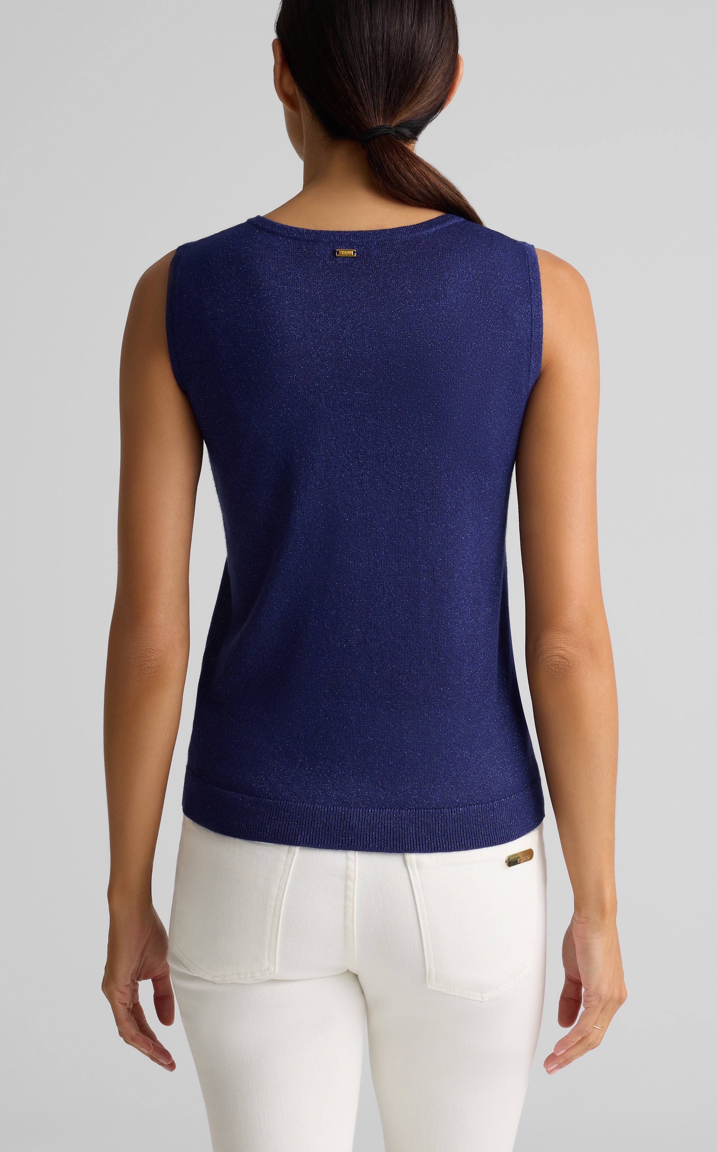 Shimmer Scoop Neck Shell 2