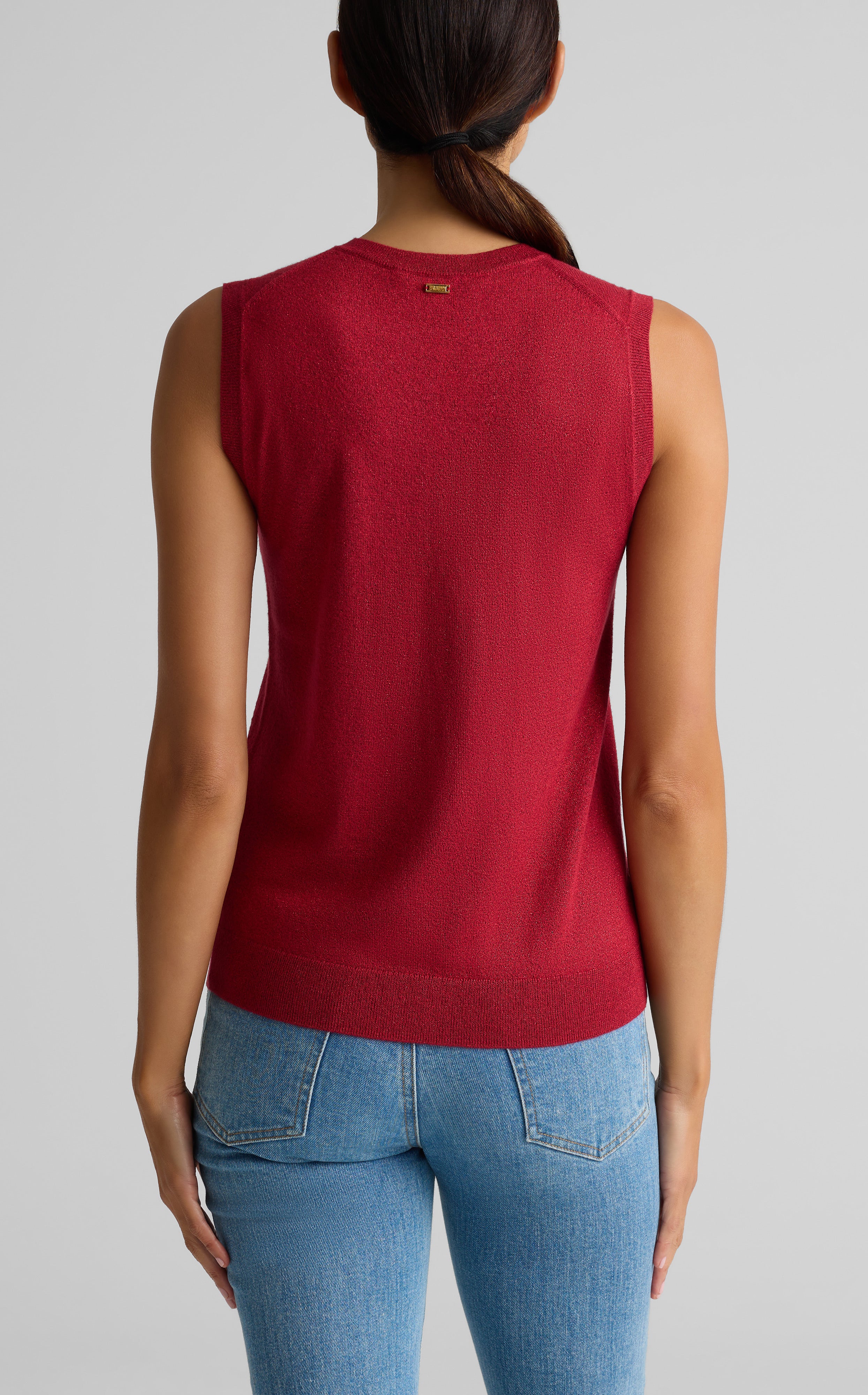 Fine Gauge Lurex Knit Shell 2