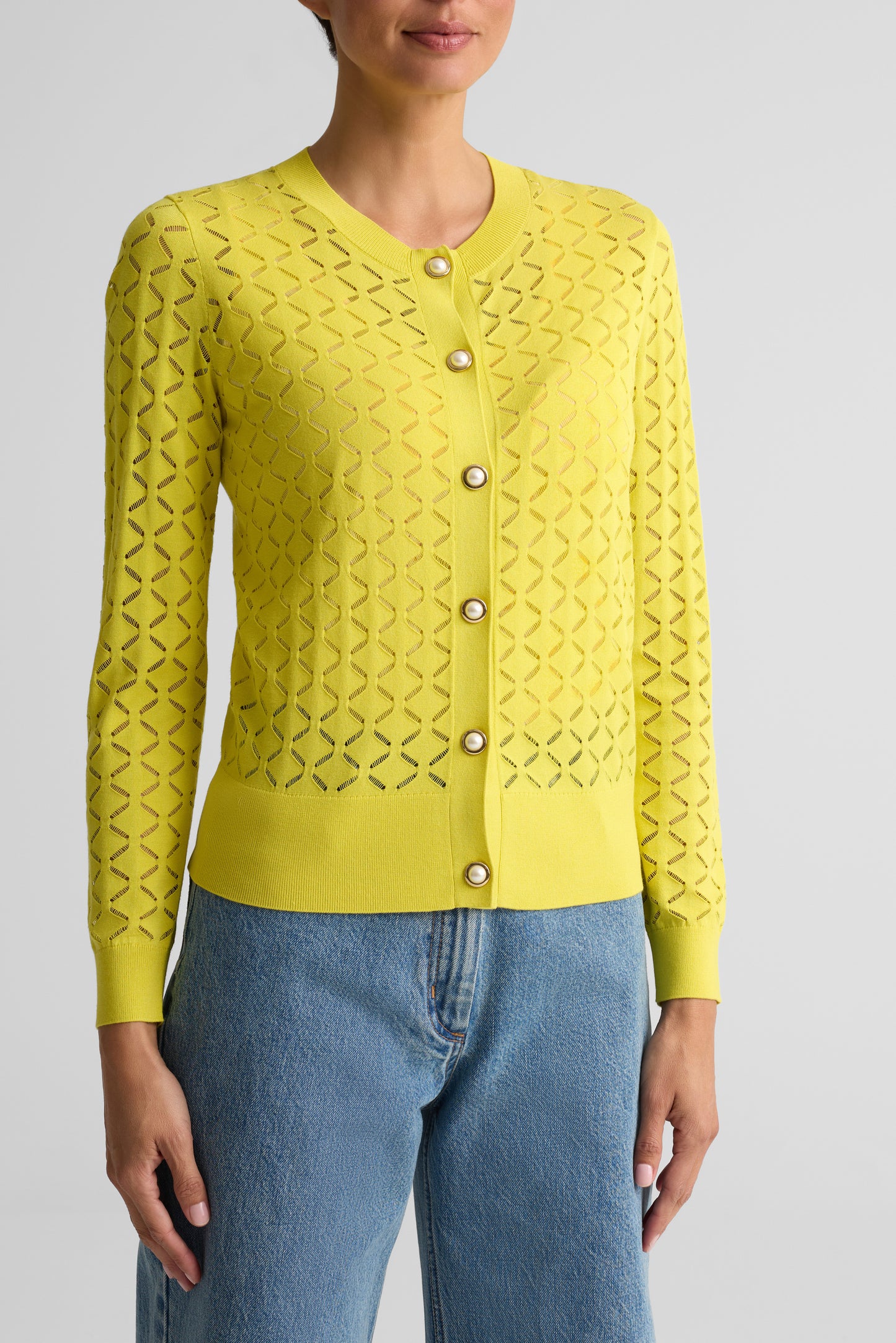 Cutout Detail Knit Cardigan
