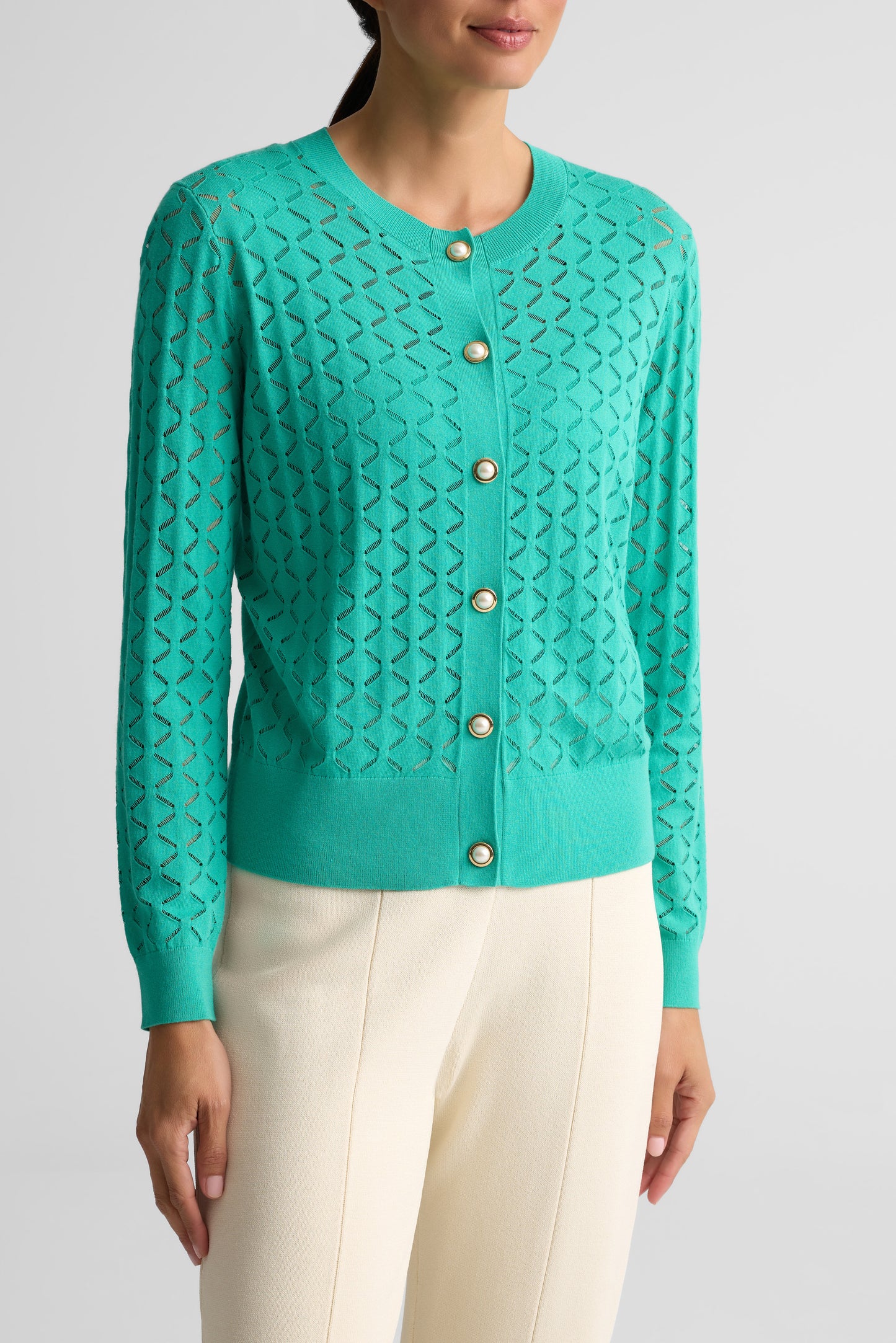 Cutout Detail Knit Cardigan