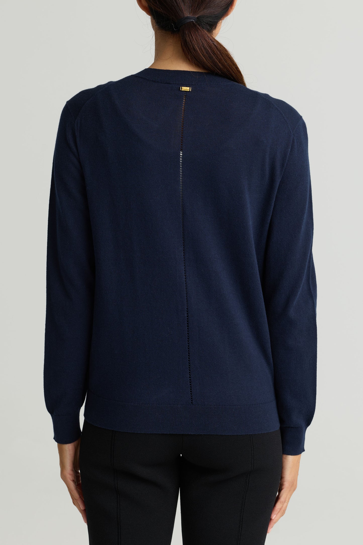 Fine Gauge Cotton Blend Cardigan