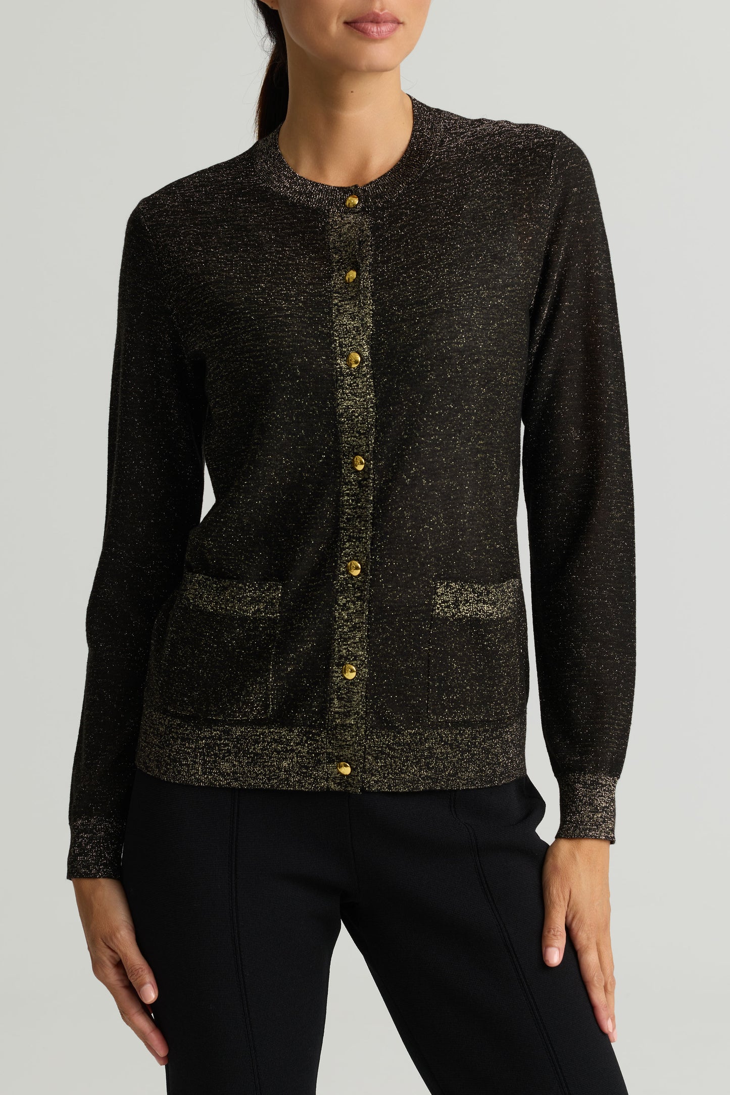 Lurex Knit Cardigan