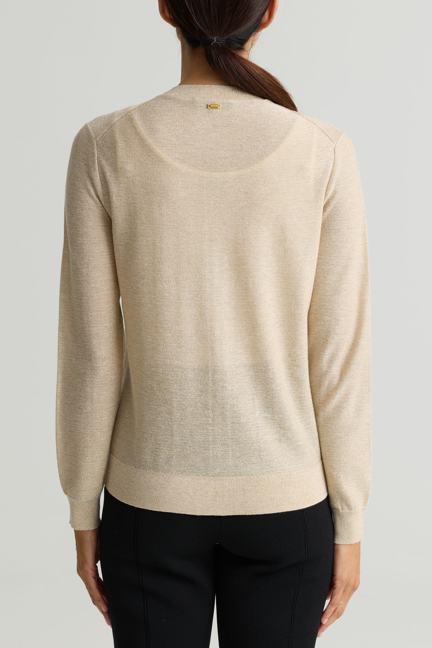 Lightweight Lurex Knit Cardigan