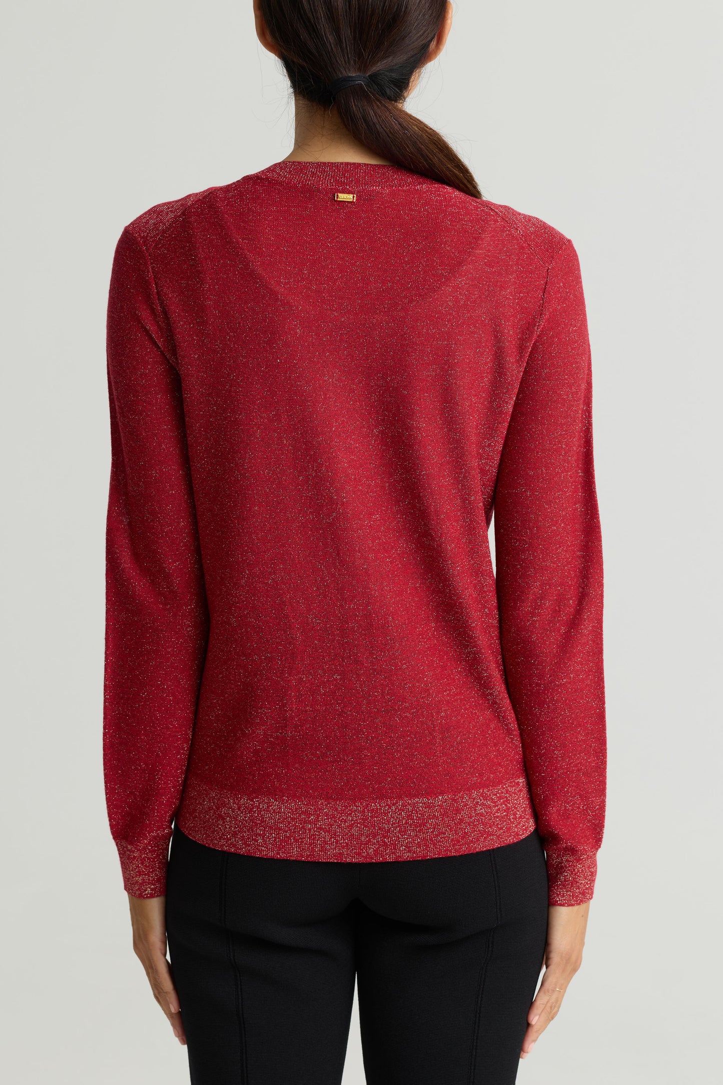 Lightweight Lurex Knit Cardigan