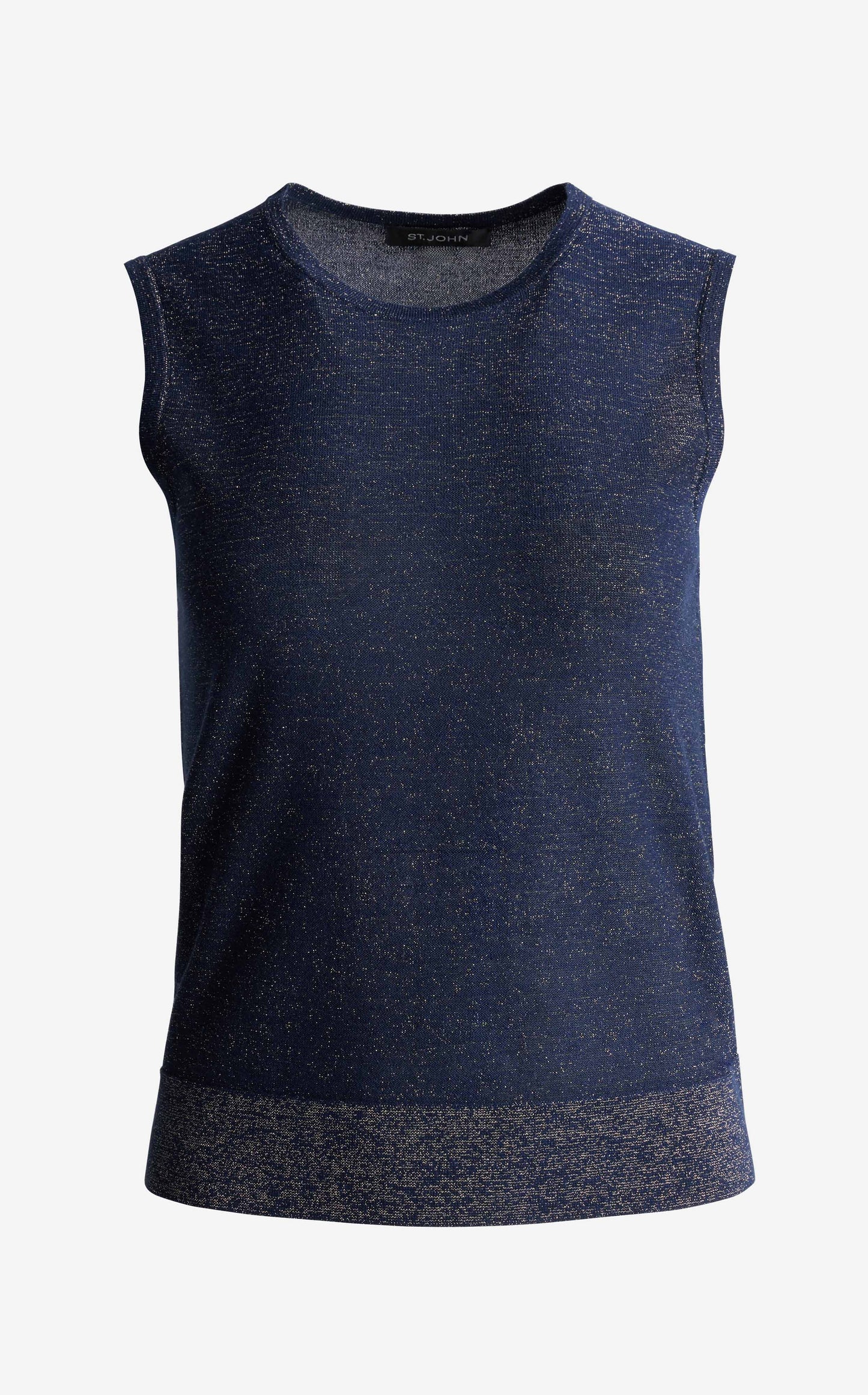 Lightweight Metallic Knit Shell