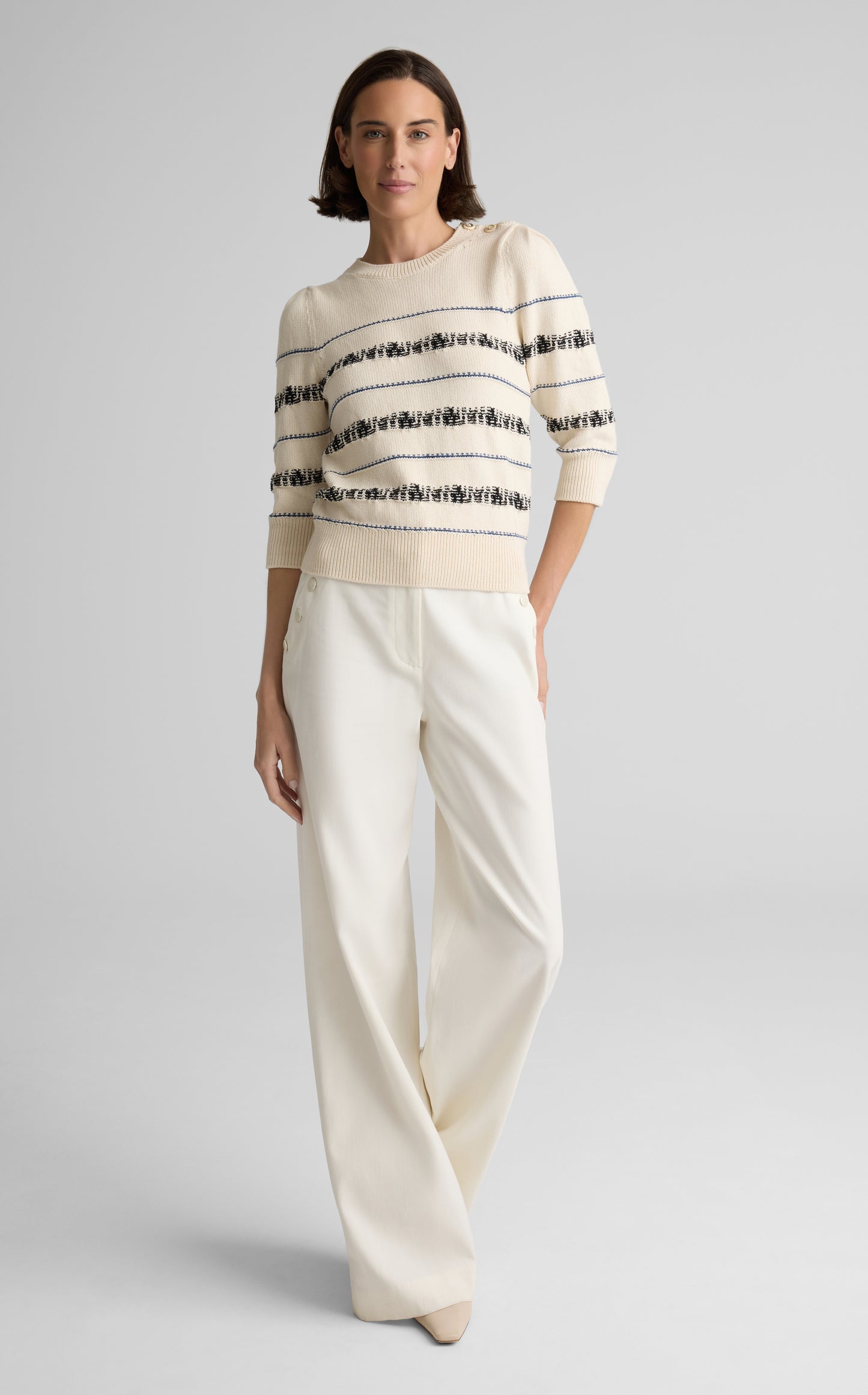 Brielle Sweater in Brisé Cotton Knit