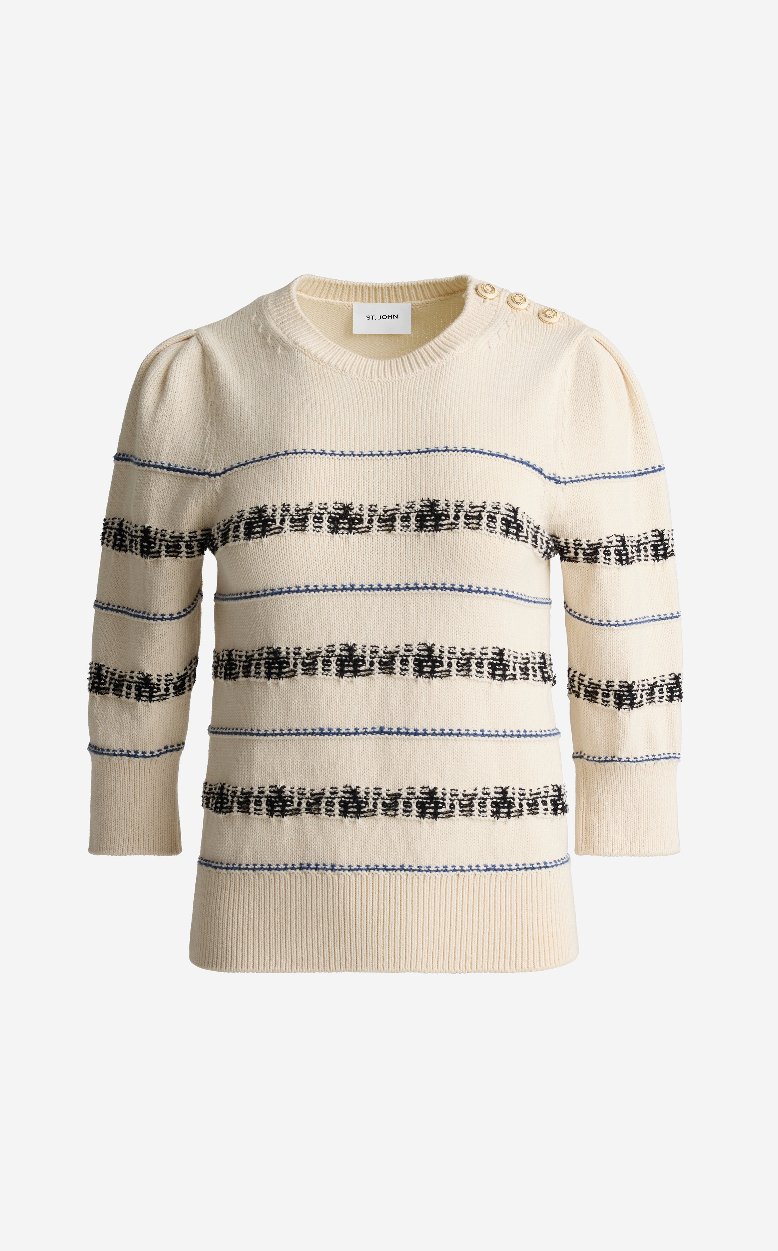 Brielle Sweater in Brisé Cotton Knit | St. John Knits