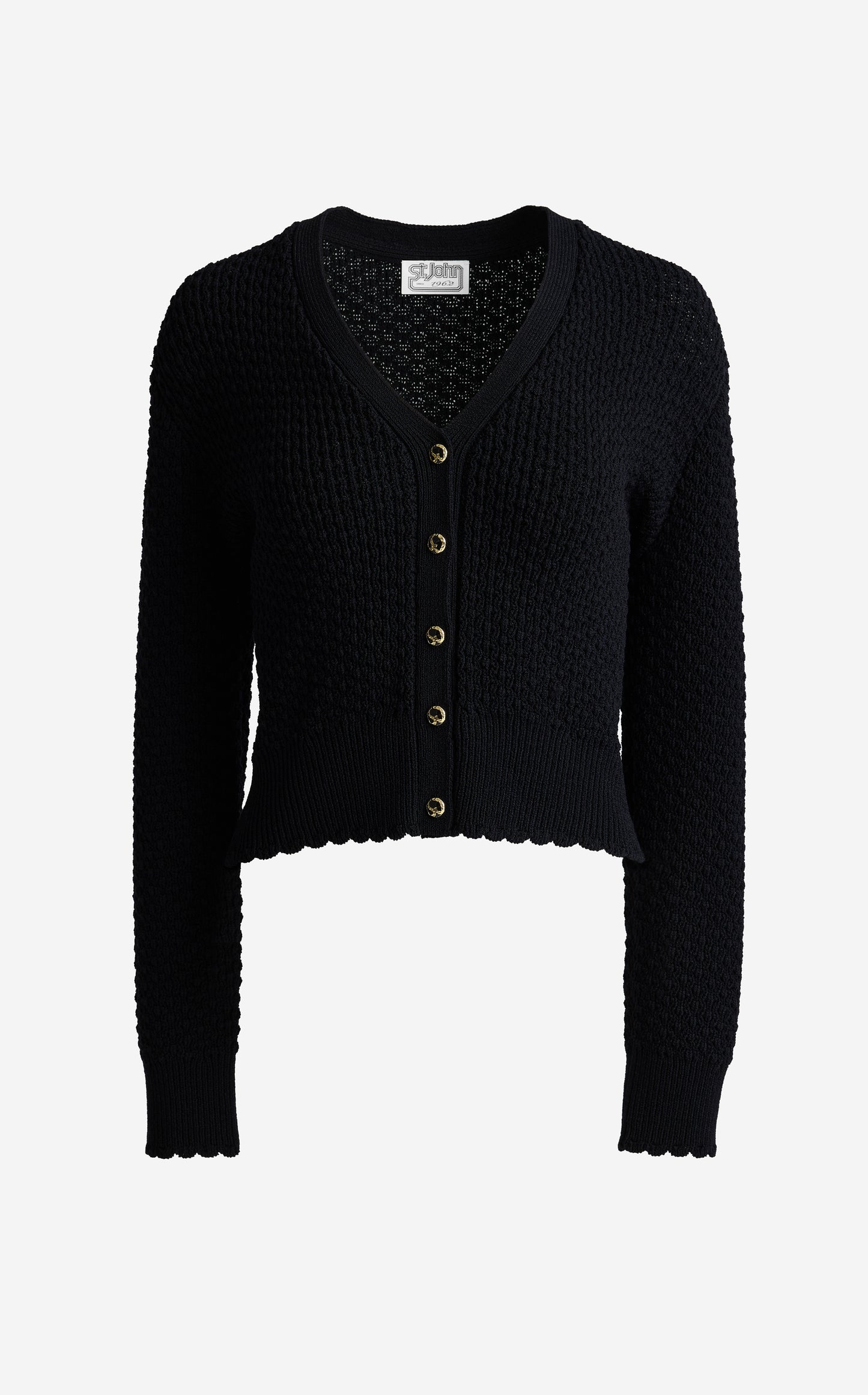 Melody Cardigan in Perlé Crepe Knit