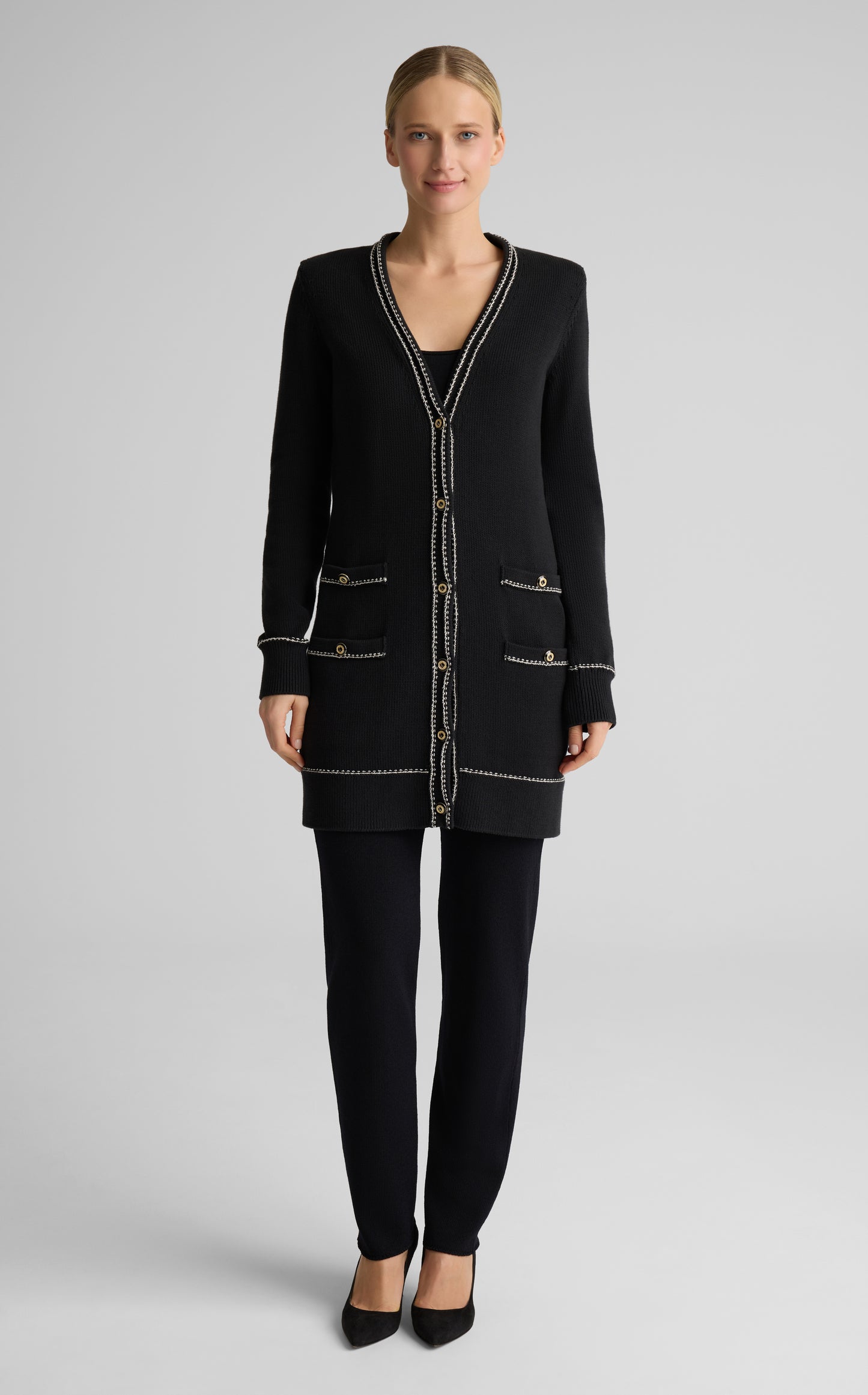 Chantal Cardigan in Brisé Cotton Knit