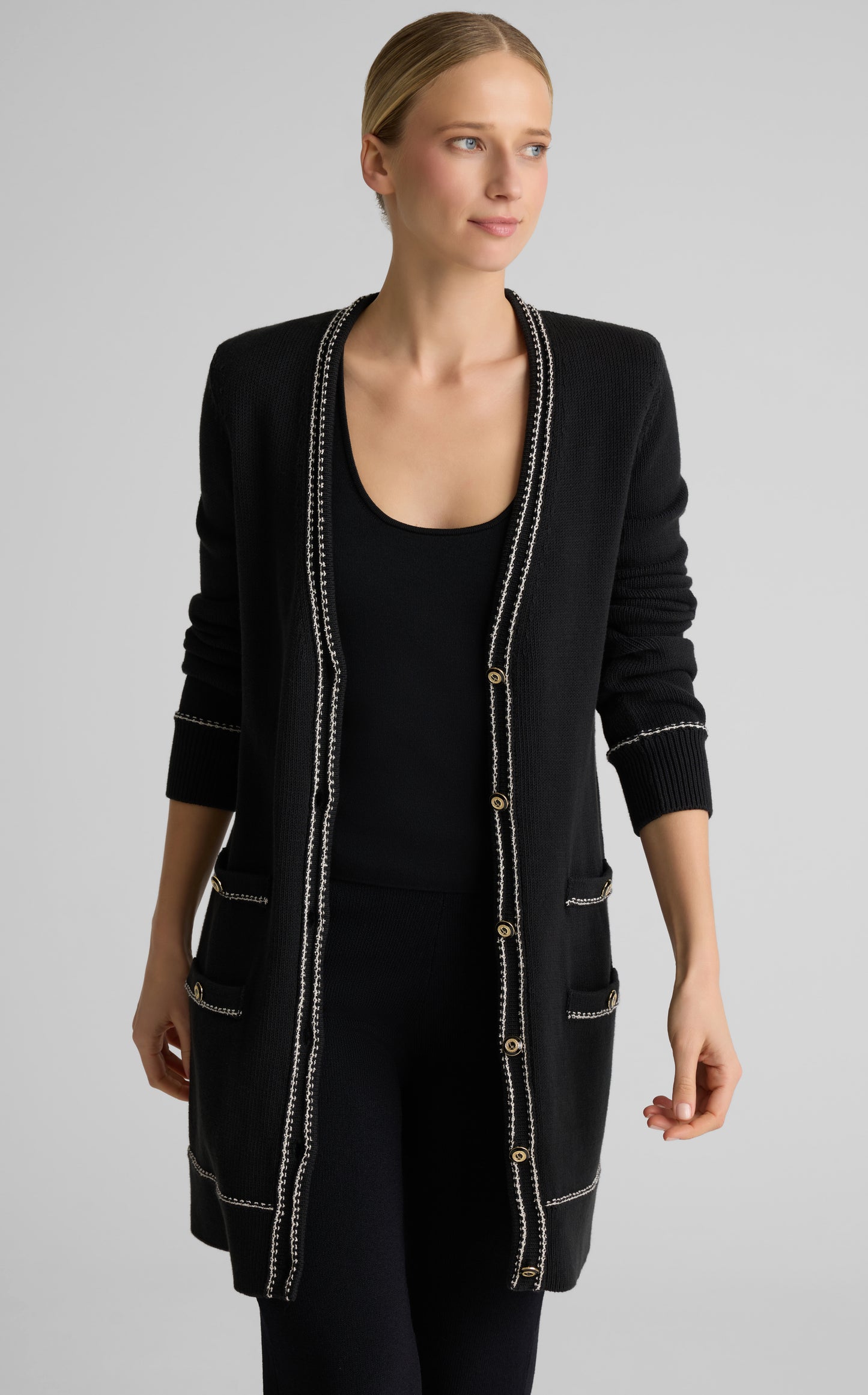 Chantal Cardigan in Brisé Cotton Knit