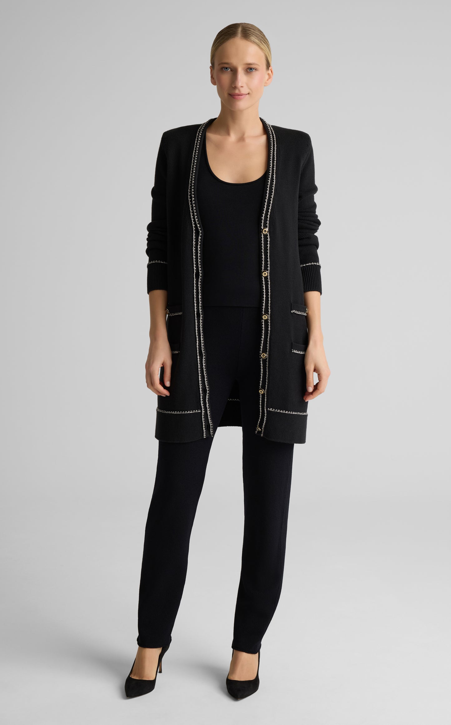 Chantal Cardigan in Brisé Cotton Knit