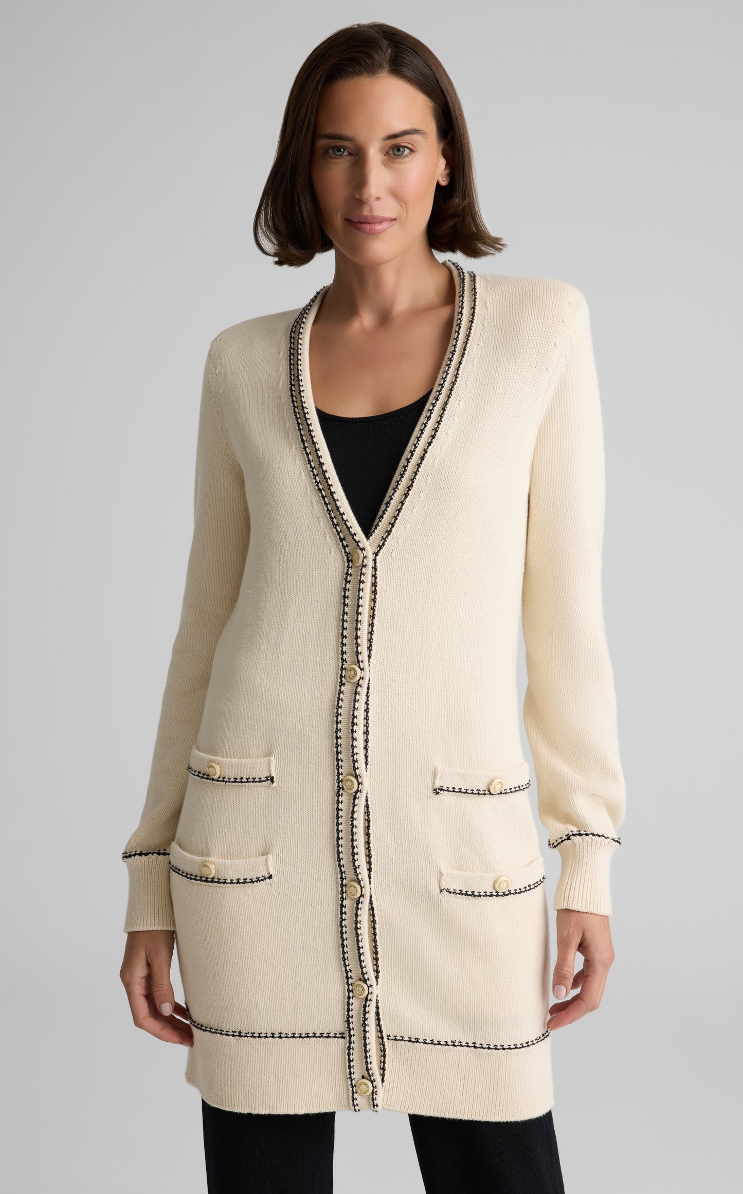 Chantal Cardigan in Brisé Cotton Knit