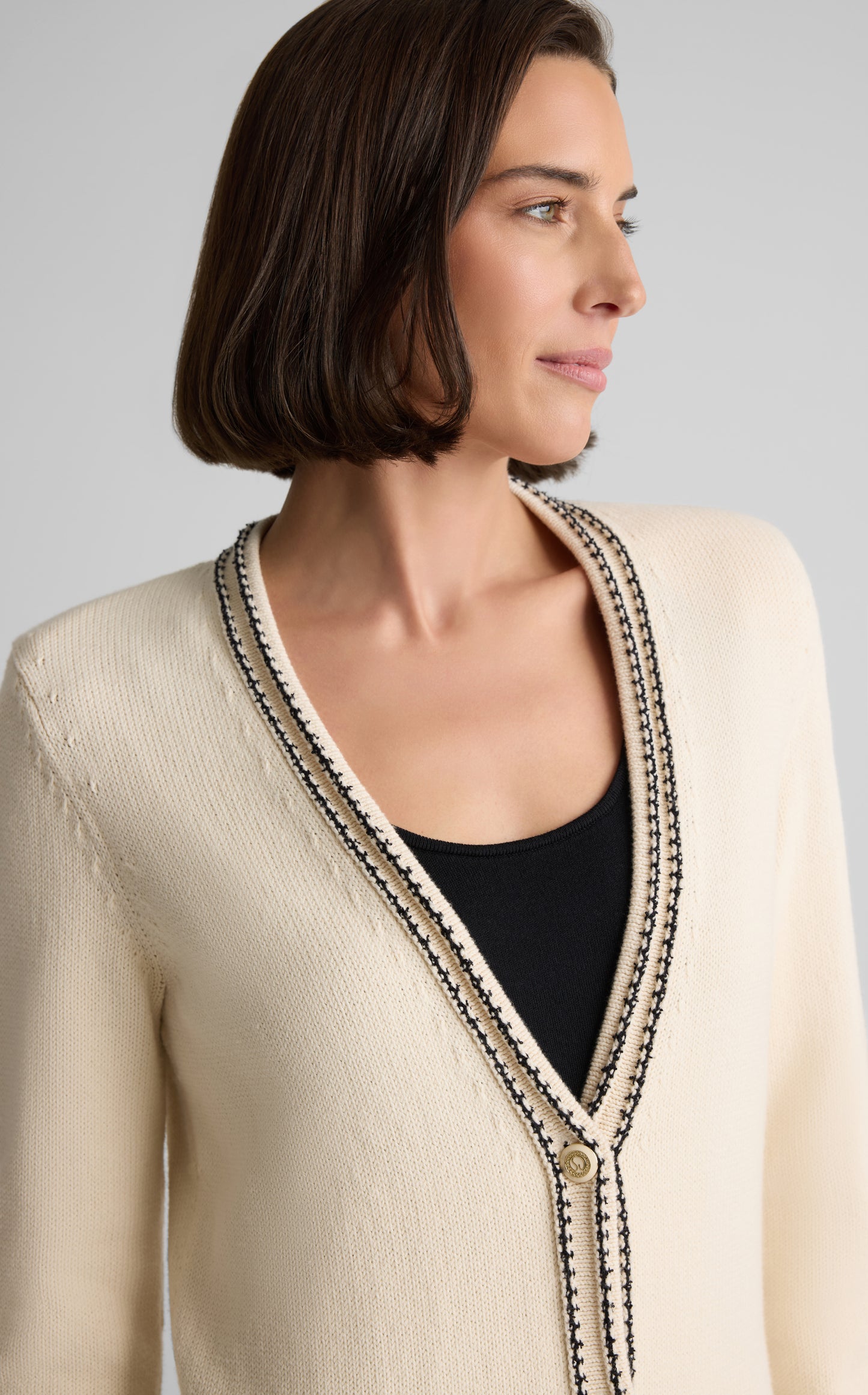 Chantal Cardigan in Brisé Cotton Knit